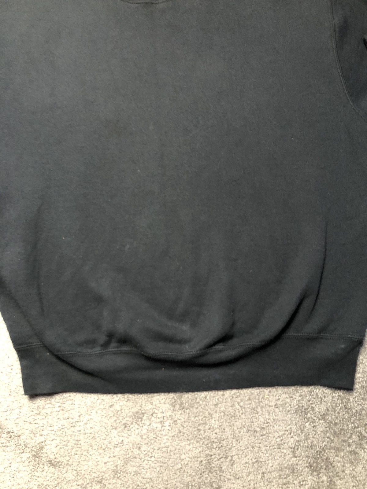 Fruit Of The Loom Vintage 90s heavy weight cotton black Sweatshirt Blank crew Size US XL / EU 56 / 4 - 8 Thumbnail