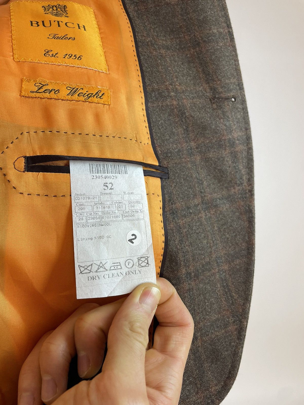 Loro Piana BUTCH Loro Piana 120's Wool Blazer Plaid pattern Mens Size 52S - 15 Thumbnail