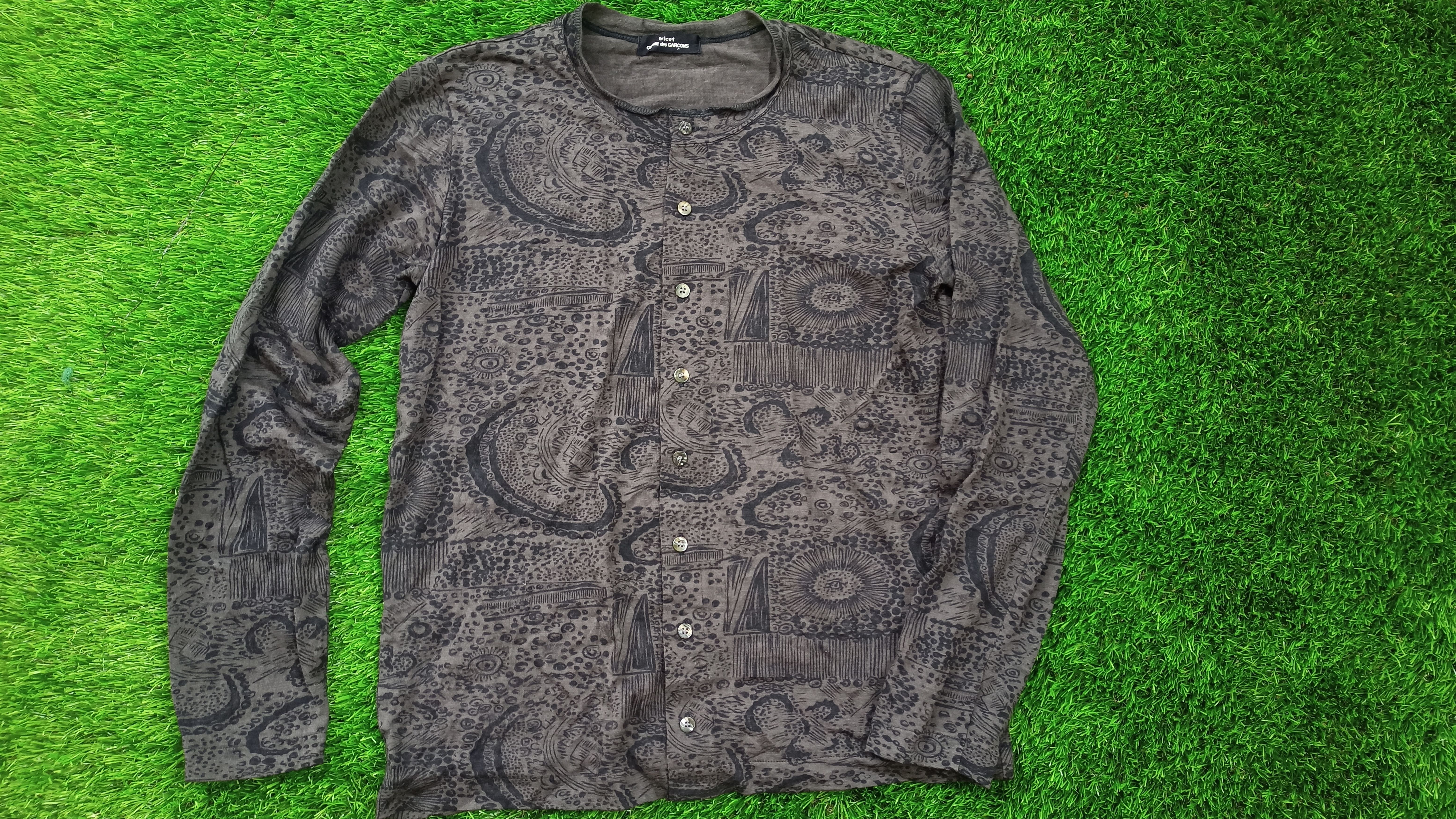 Comme des Garcons × Vintage Vintage Comme Des Garcons Cardigan Full Print Paisley Size M / US 6-8 / IT 42-44 - 1 Thumbnail