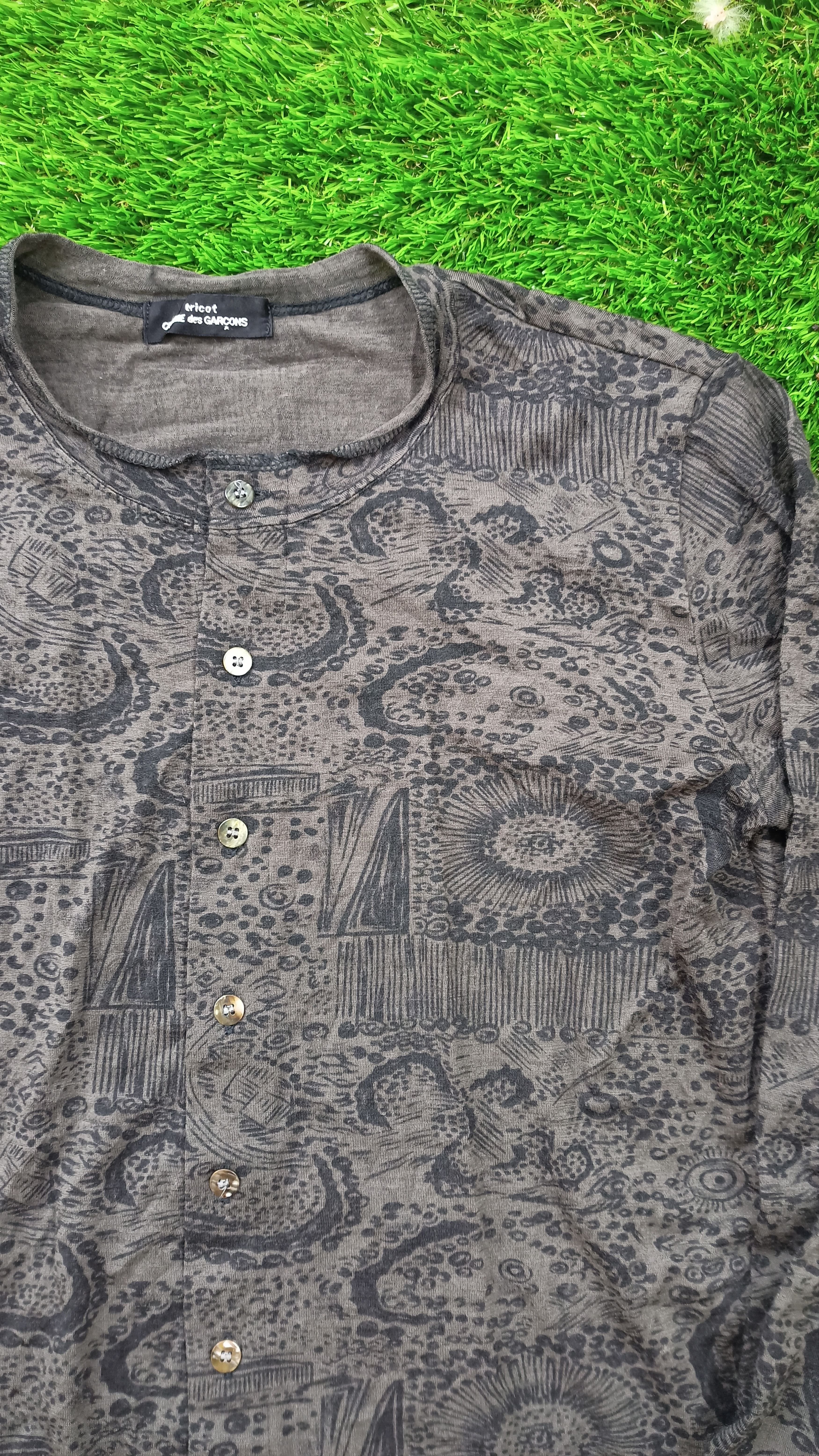 Comme des Garcons × Vintage Vintage Comme Des Garcons Cardigan Full Print Paisley Size M / US 6-8 / IT 42-44 - 2 Thumbnail