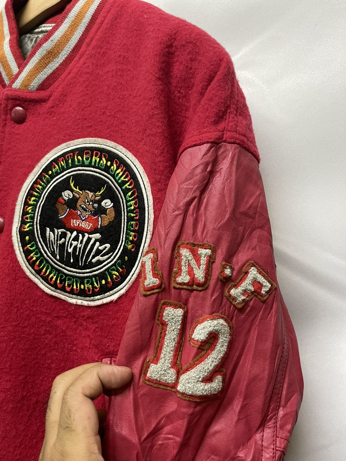 Vintage RARE 🔥VINTAGE INFIGHT12 KASHIMA ANTLERS SUPPORTERS VARSITY Size US XL / EU 56 / 4 - 8 Thumbnail