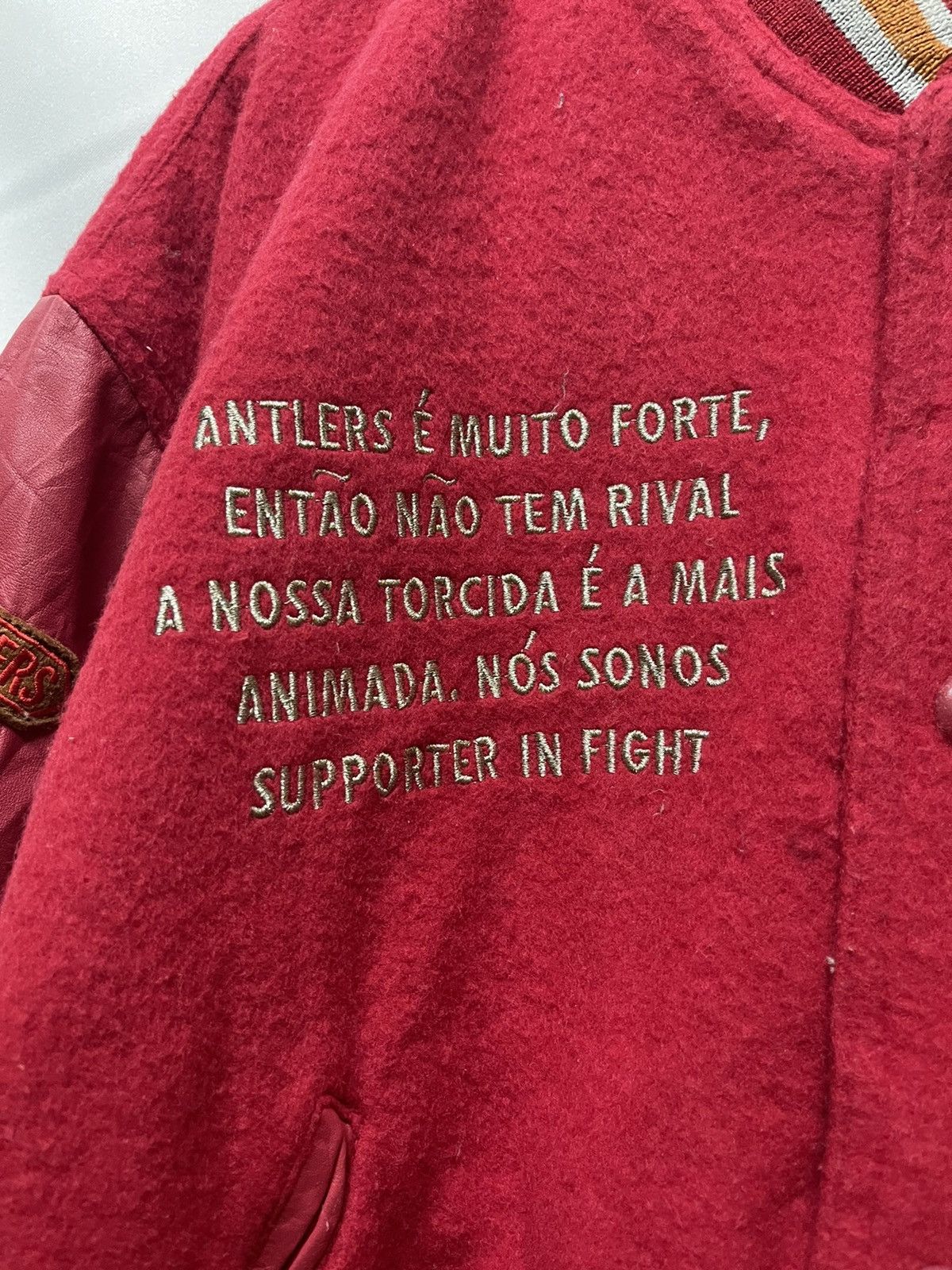 Vintage RARE 🔥VINTAGE INFIGHT12 KASHIMA ANTLERS SUPPORTERS VARSITY Size US XL / EU 56 / 4 - 5 Thumbnail