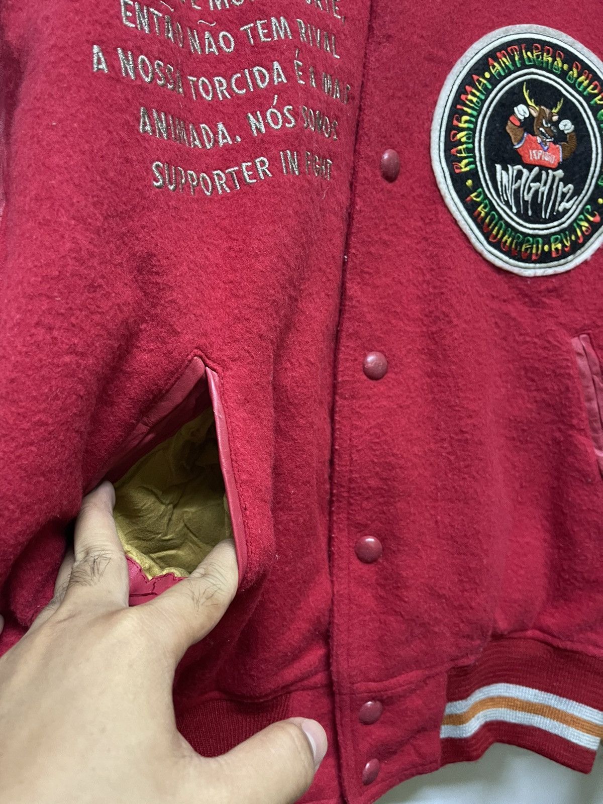 Vintage RARE 🔥VINTAGE INFIGHT12 KASHIMA ANTLERS SUPPORTERS VARSITY Size US XL / EU 56 / 4 - 9 Thumbnail