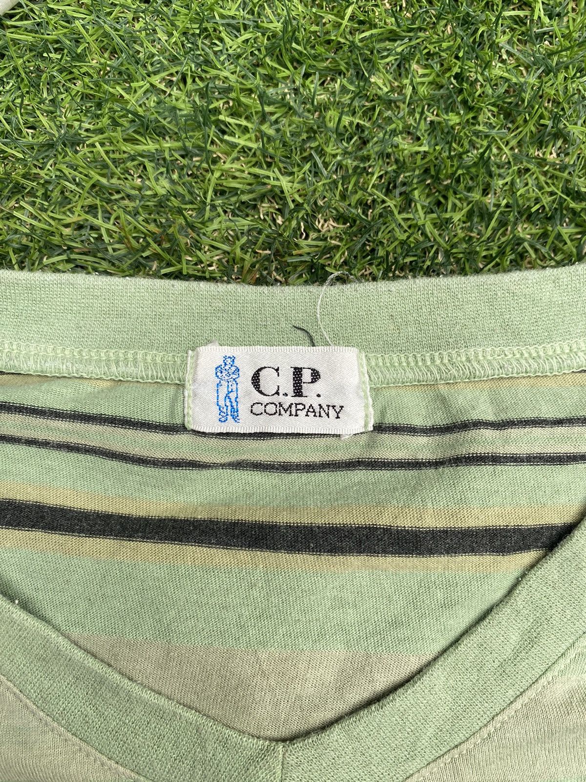 C.P. Company DELET 🔥Vintage C.P Company Embroidered Stripes Tee T Shirt Size US L / EU 52-54 / 3 - 3 Thumbnail