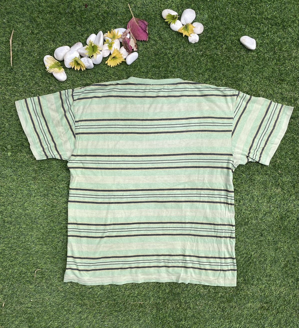 C.P. Company DELET 🔥Vintage C.P Company Embroidered Stripes Tee T Shirt Size US L / EU 52-54 / 3 - 6 Thumbnail