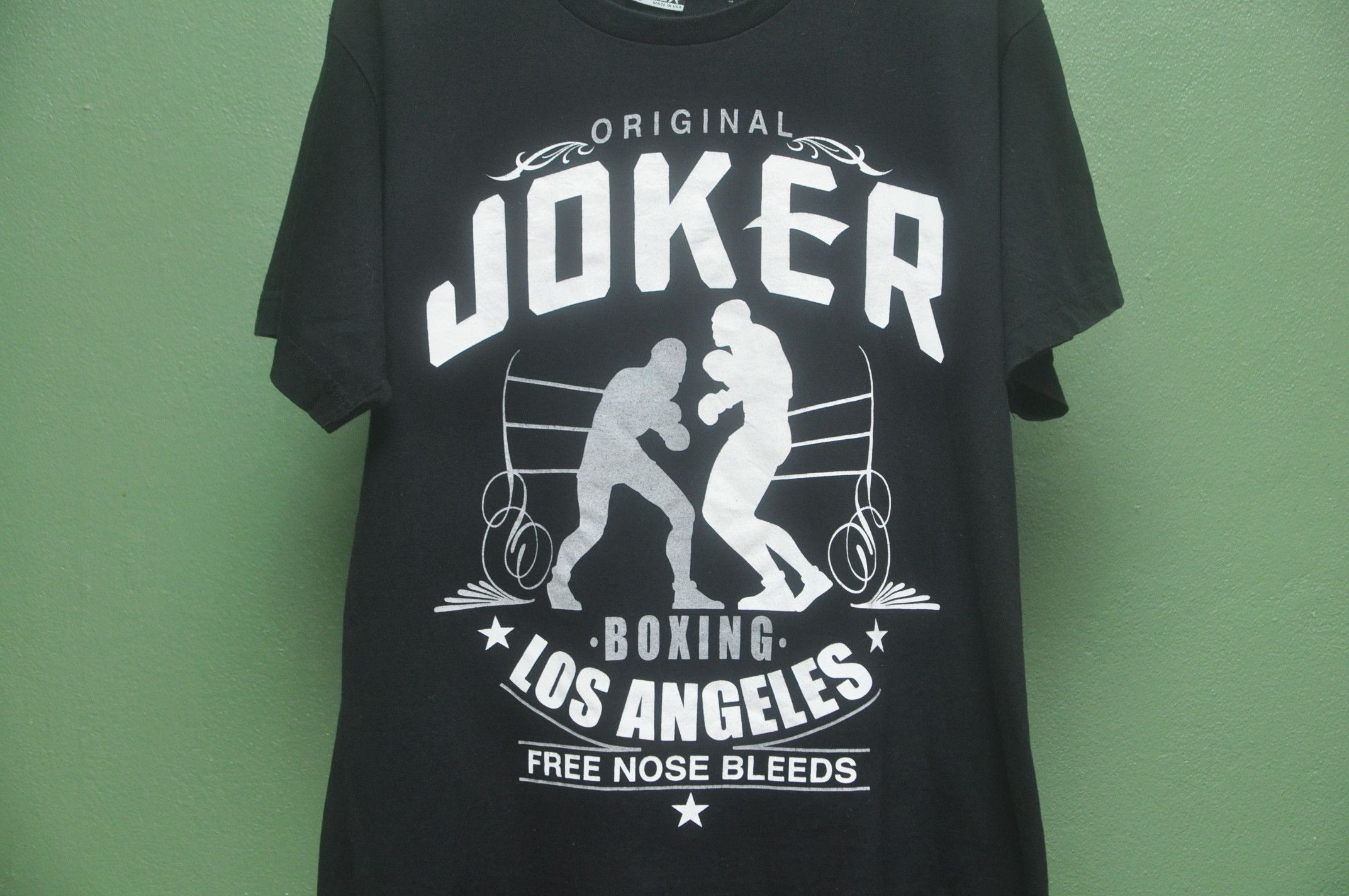 Japanese Brand Vintage Joker Boxing Los Angeles Black Colour Shirt Size US L / EU 52-54 / 3 - 3 Thumbnail