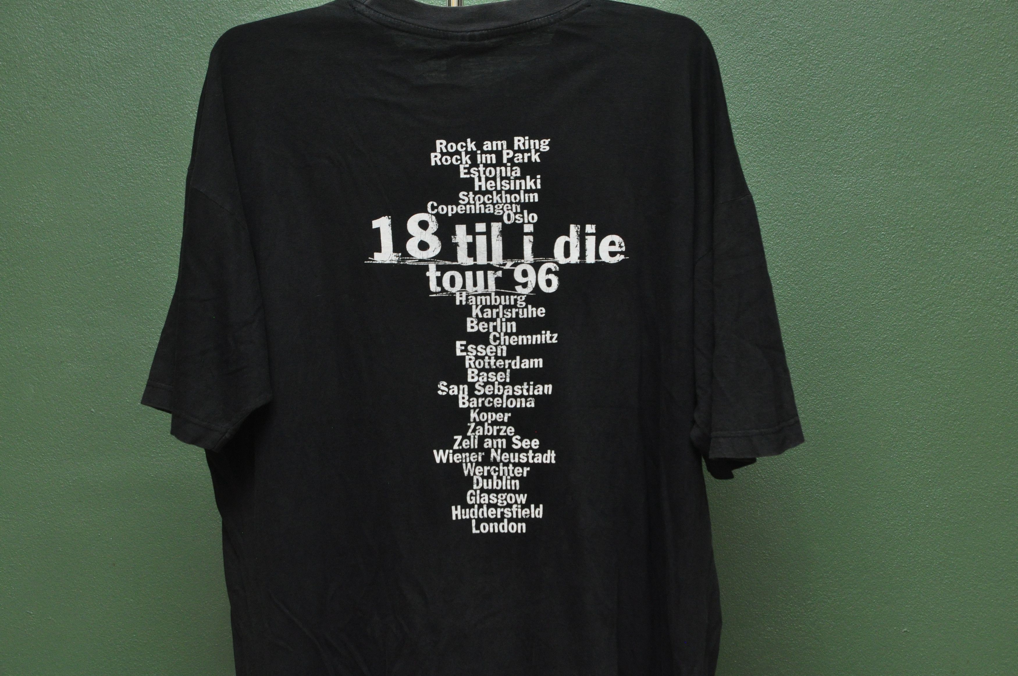 Band Tees Vintage Bryan Adams 18 Till I Die Tour 1995 Shirt Size US XL / EU 56 / 4 - 4 Thumbnail
