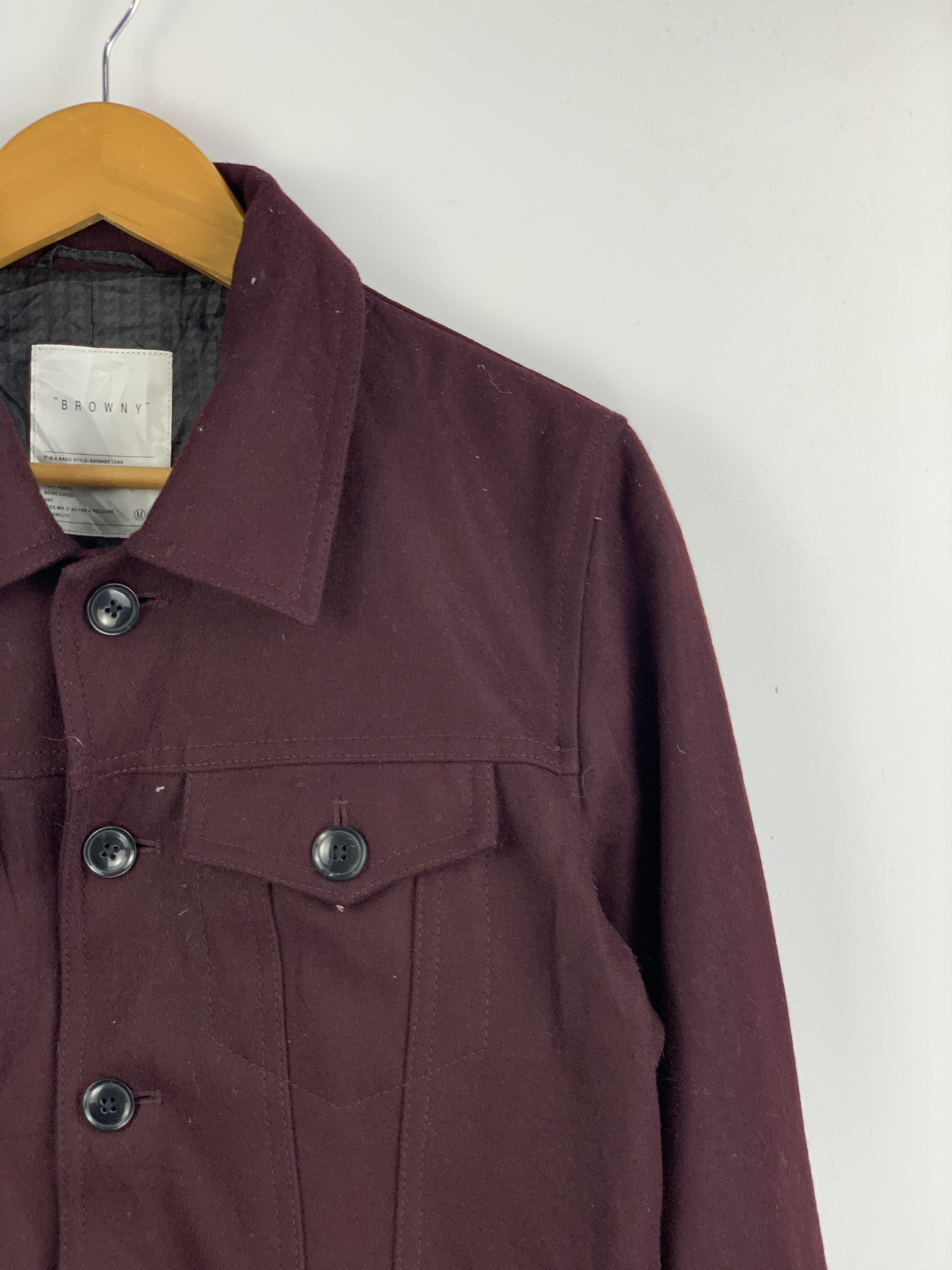 Vintage Japanese Brand Multi Pocket Button Up Wool Jacket J1632 Size US S / EU 44-46 / 1 - 12 Thumbnail