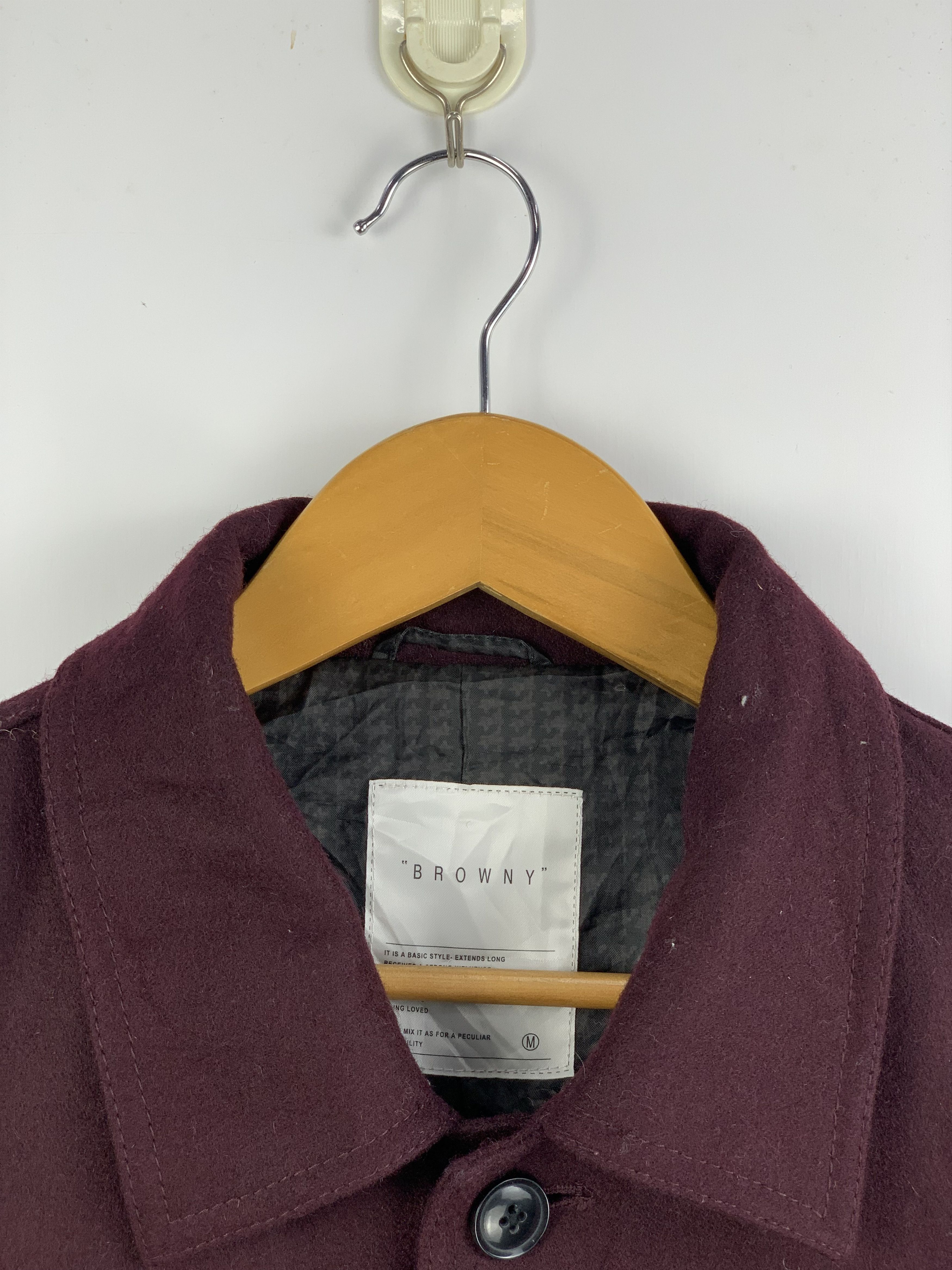 Vintage Japanese Brand Multi Pocket Button Up Wool Jacket J1632 Size US S / EU 44-46 / 1 - 10 Thumbnail