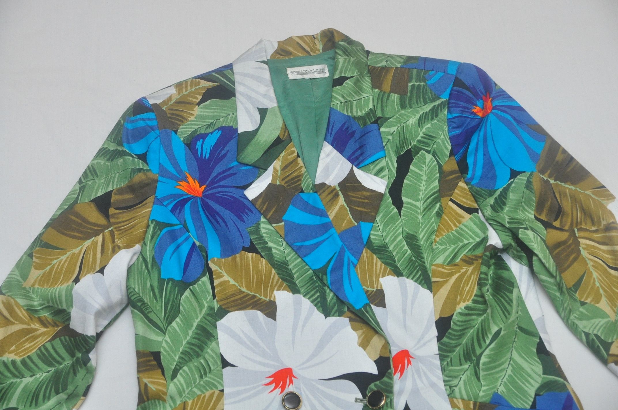 Designer × Japanese Brand Bellebalard Colourful Multicolour Fullprint Blazer Size L / US 10 / IT 46 - 3 Thumbnail