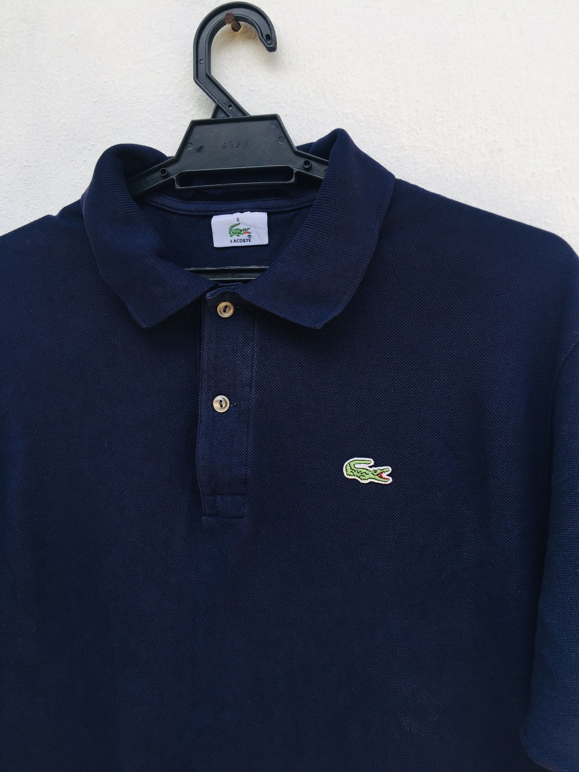 Japanese Brand Vintage Lacoste Polo Short Sleeve Dark Blue Shirt Size US XL / EU 56 / 4 - 3 Thumbnail