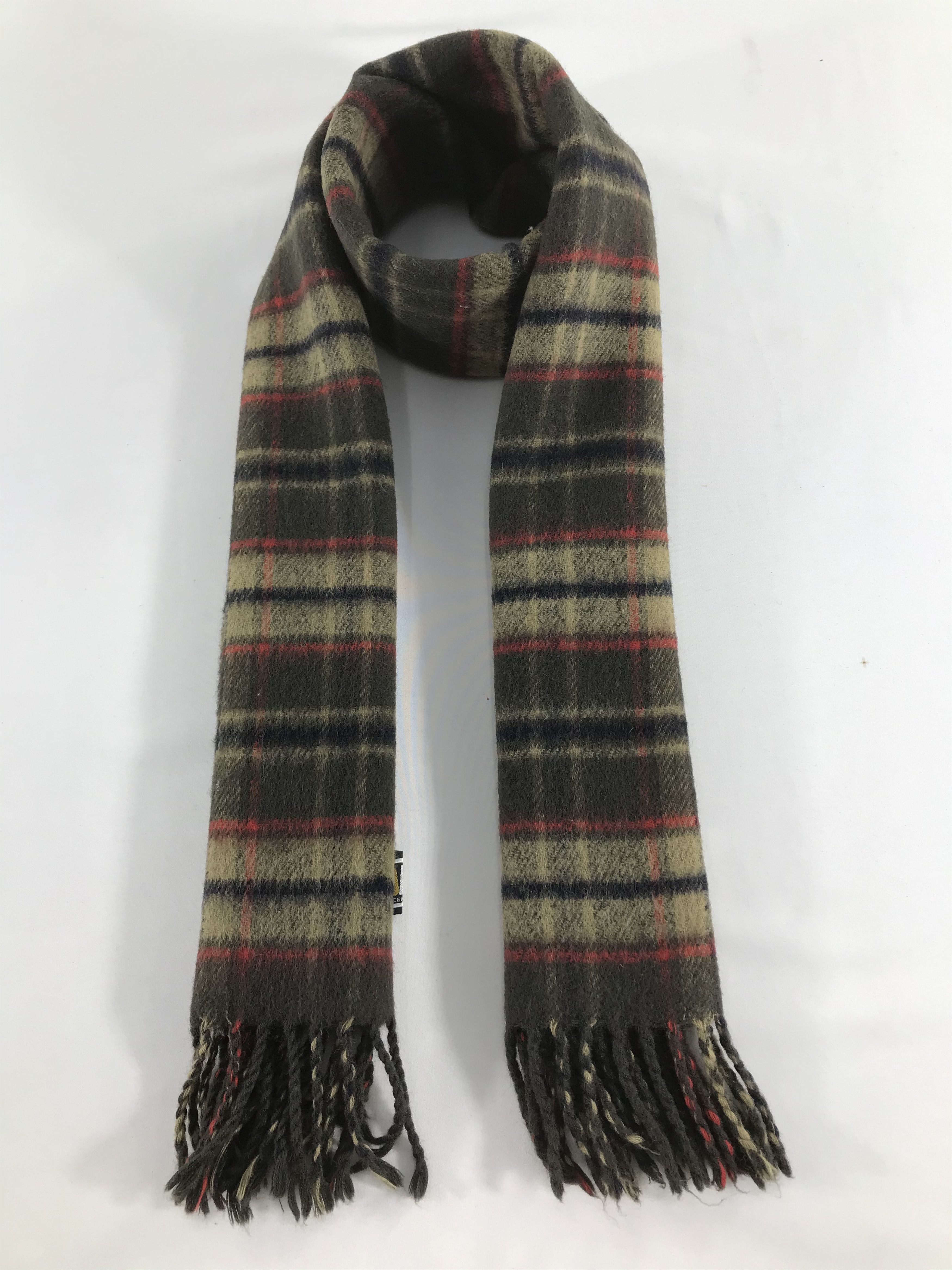 DAKS Daks Gingham Wool Scarf Muffler Neck Wrap V206 Size ONE SIZE - 1 Thumbnail
