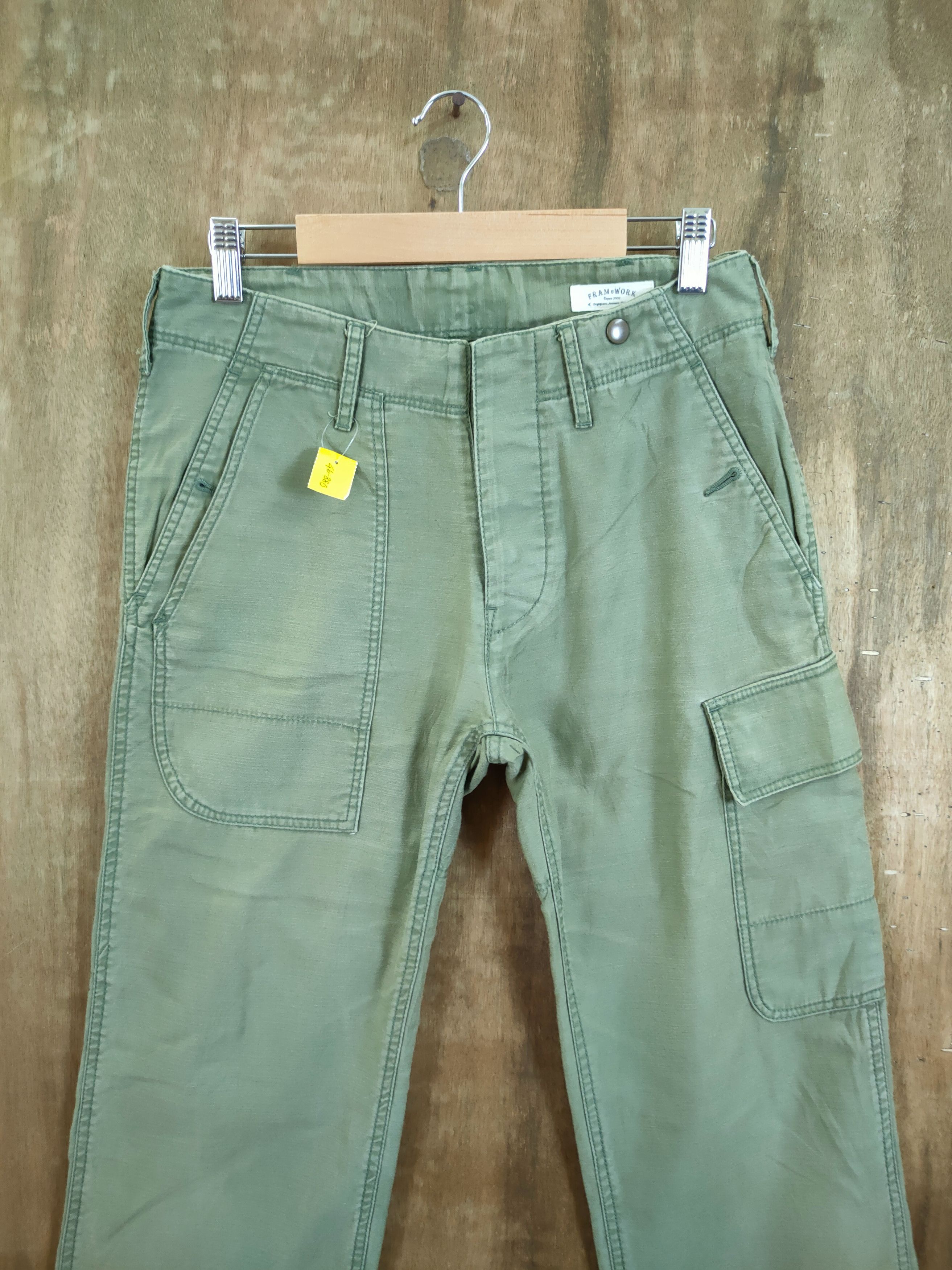 Japanese Brand D Frame Work distressed multipocket cargo pants #46-880 Size US 28 / EU 44 - 4 Thumbnail