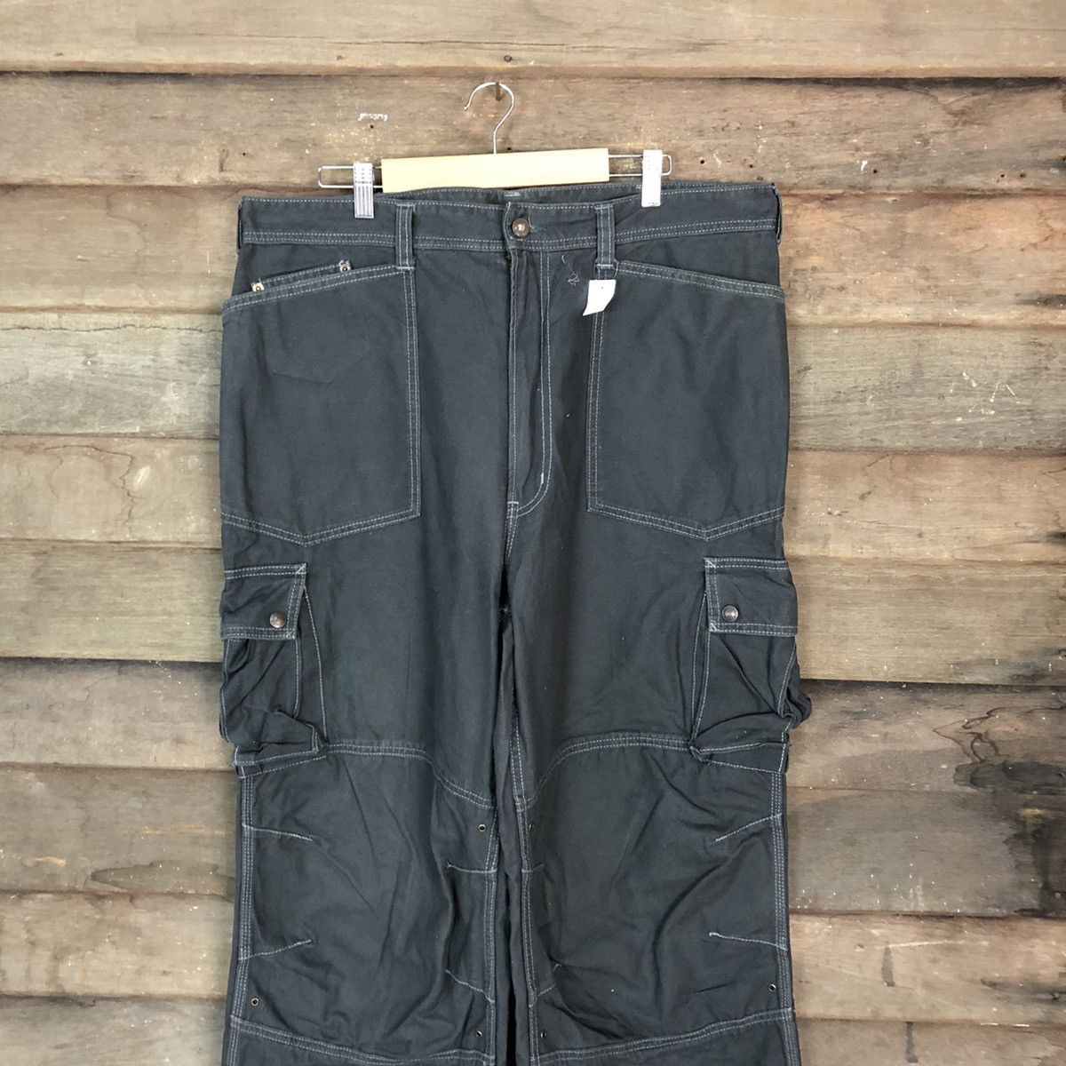 Japanese Brand DL Ever River statement double knee Cargo Pants #1879 Size US 37 - 2 Thumbnail