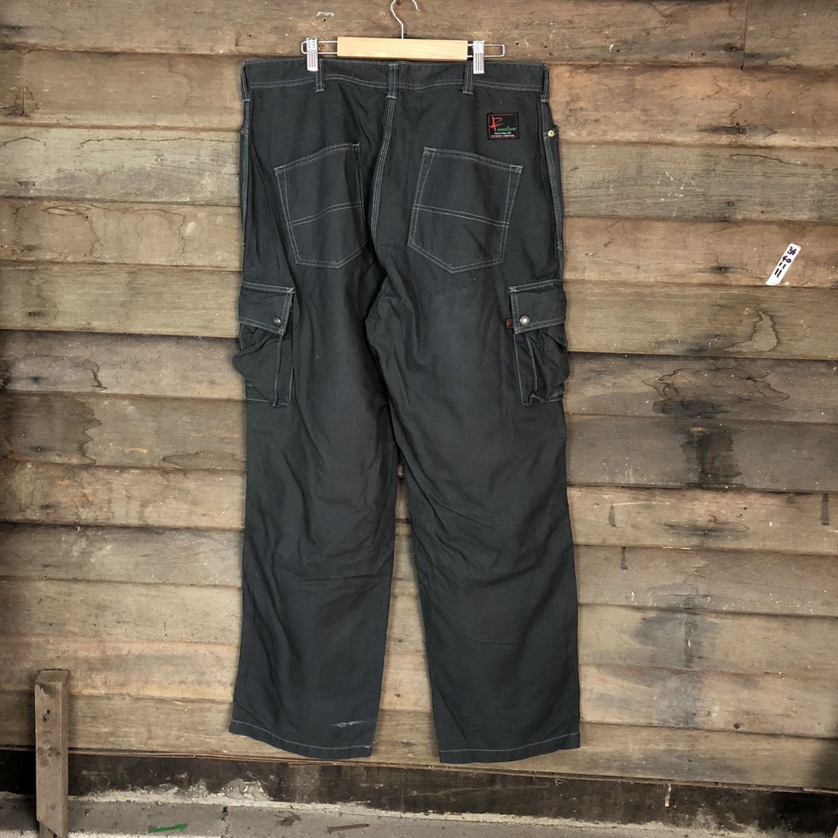 Japanese Brand DL Ever River statement double knee Cargo Pants #1879 Size US 37 - 11 Thumbnail