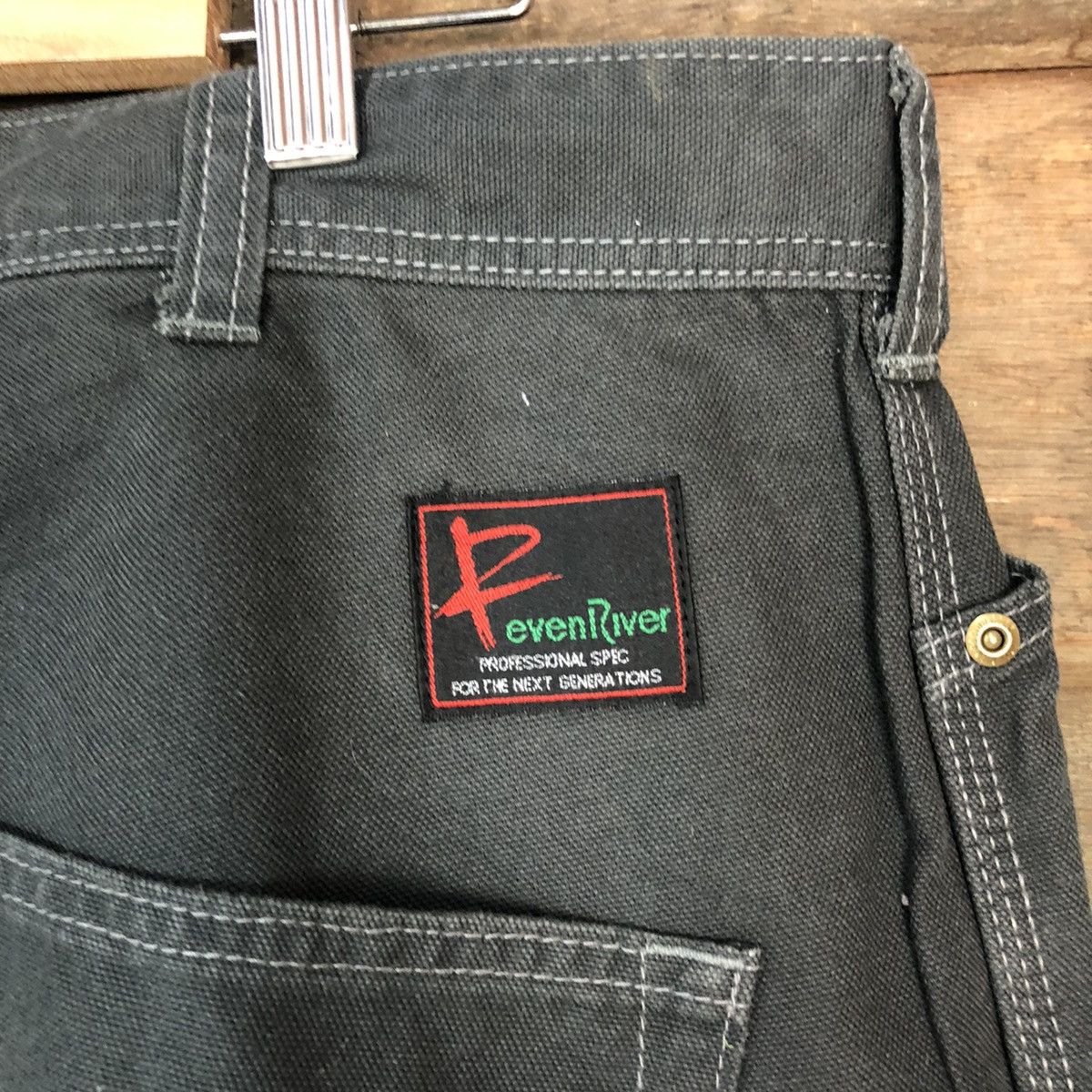 Japanese Brand DL Ever River statement double knee Cargo Pants #1879 Size US 37 - 15 Thumbnail