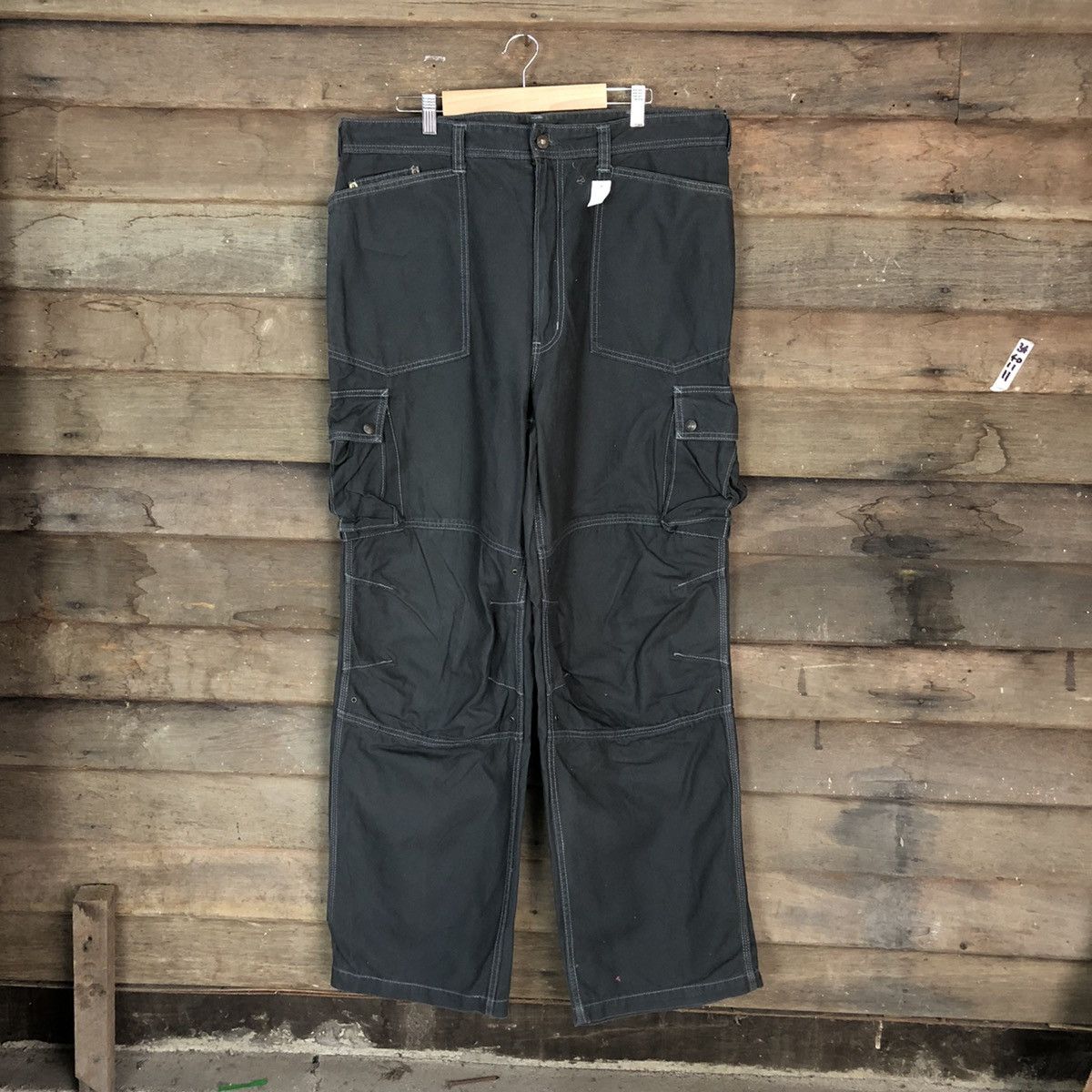 Japanese Brand DL Ever River statement double knee Cargo Pants #1879 Size US 37 - 1 Thumbnail