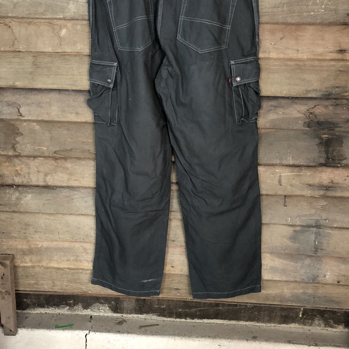 Japanese Brand DL Ever River statement double knee Cargo Pants #1879 Size US 37 - 13 Thumbnail