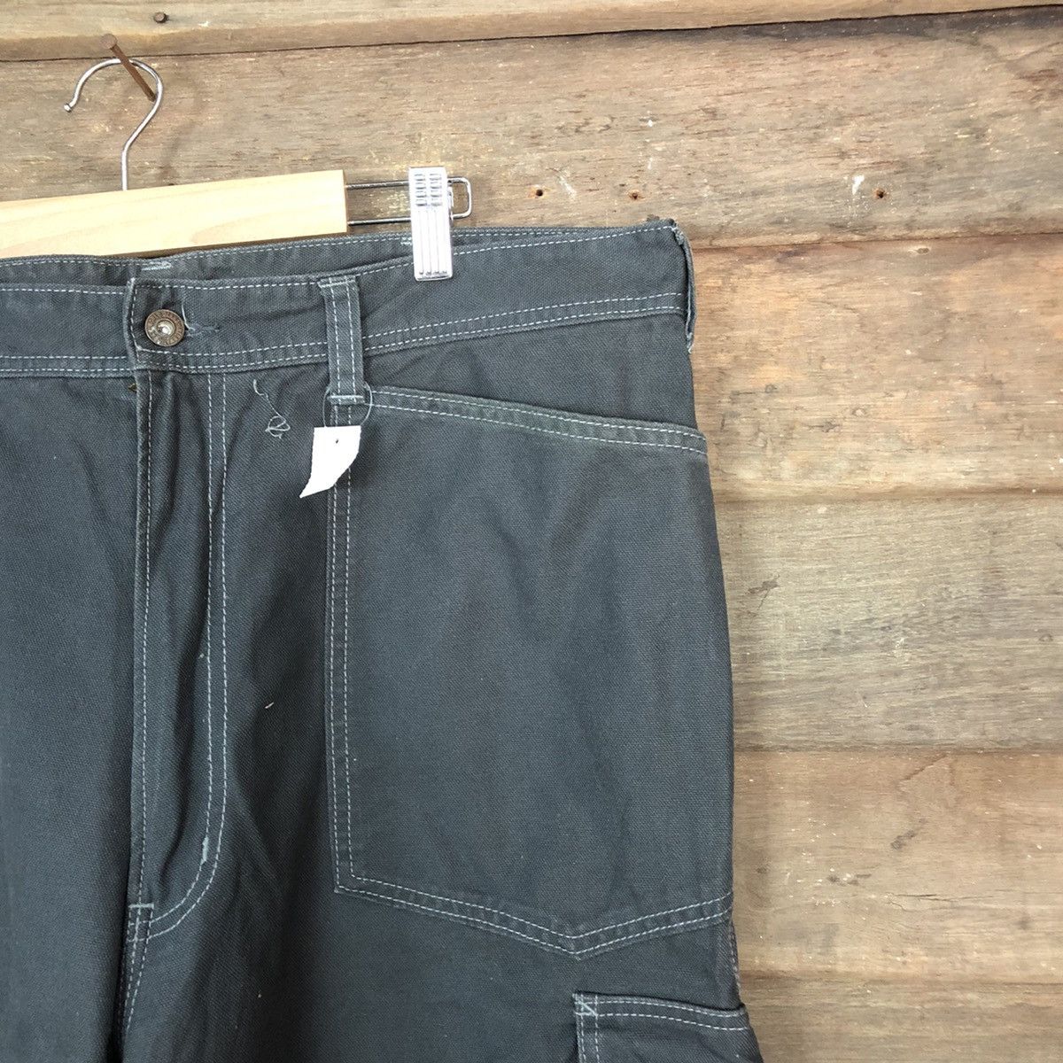 Japanese Brand DL Ever River statement double knee Cargo Pants #1879 Size US 37 - 5 Thumbnail