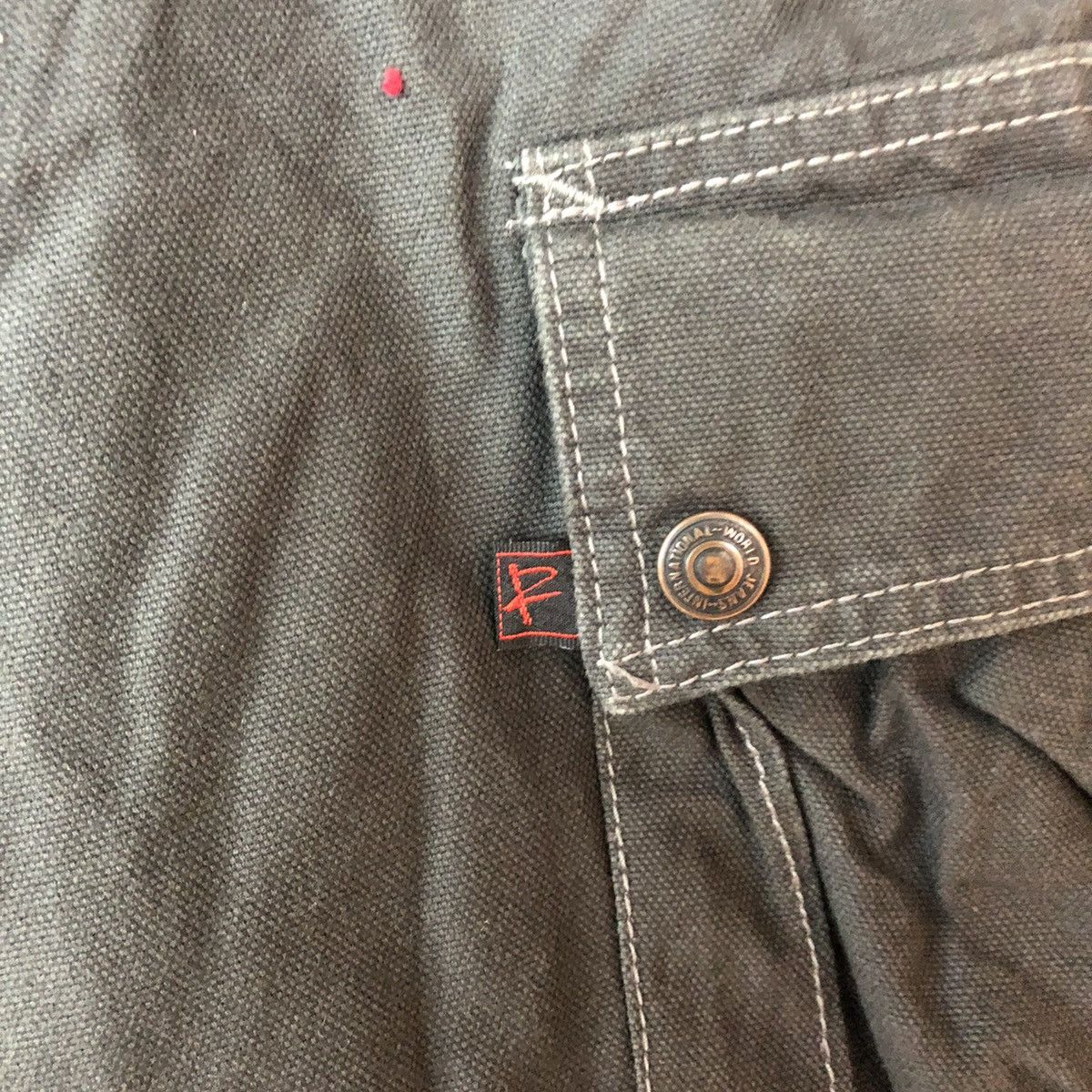 Japanese Brand DL Ever River statement double knee Cargo Pants #1879 Size US 37 - 16 Thumbnail