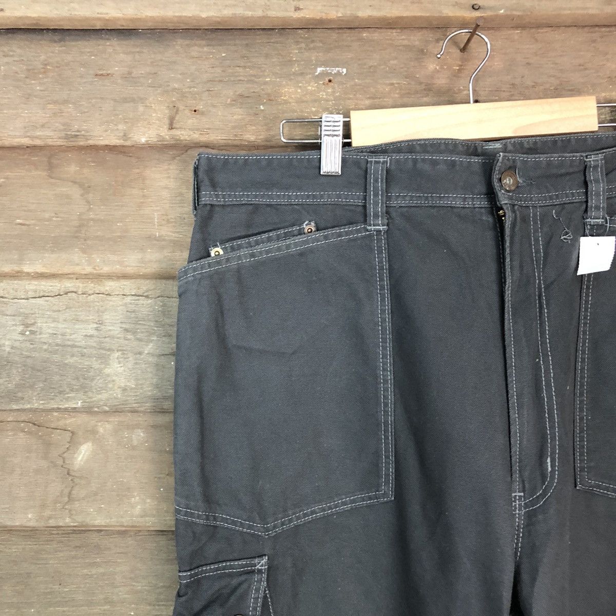 Japanese Brand DL Ever River statement double knee Cargo Pants #1879 Size US 37 - 4 Thumbnail