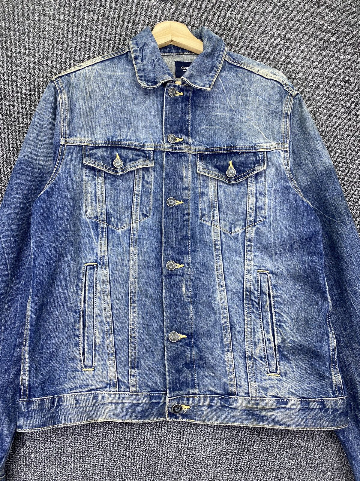 Gap Vintage Distressed GAP Trucker Denim Jacket Size US M / EU 48-50 / 2 - 2 Thumbnail