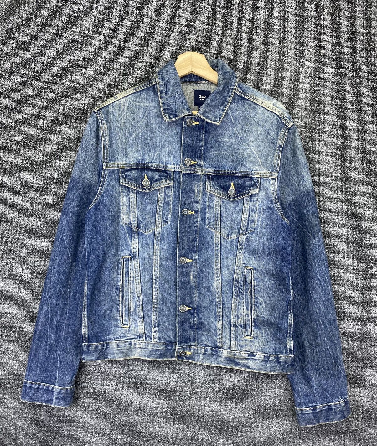 Gap Vintage Distressed GAP Trucker Denim Jacket Size US M / EU 48-50 / 2 - 1 Thumbnail
