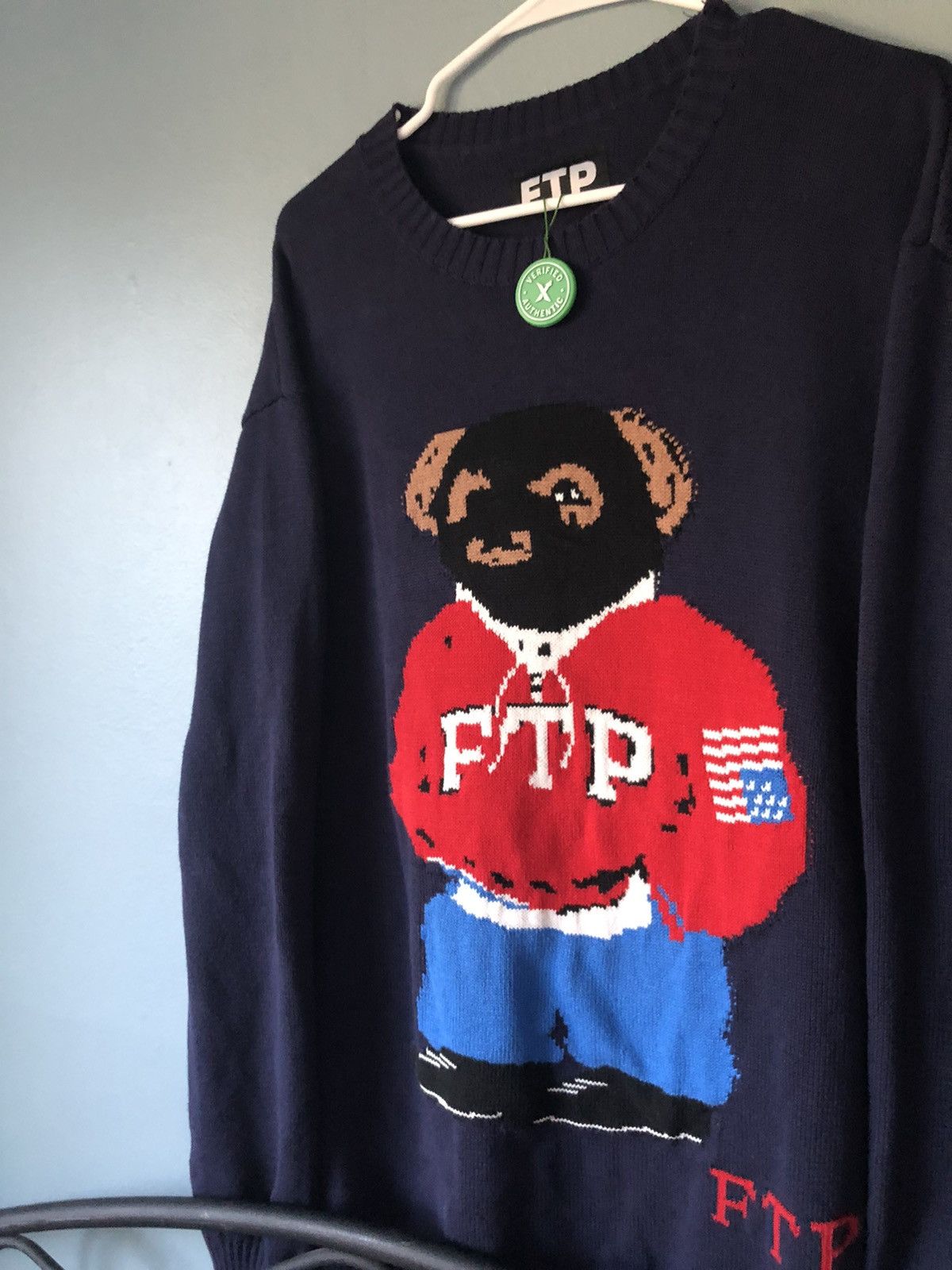 Fuck The Population FTP Bear Knit Sweater | Grailed