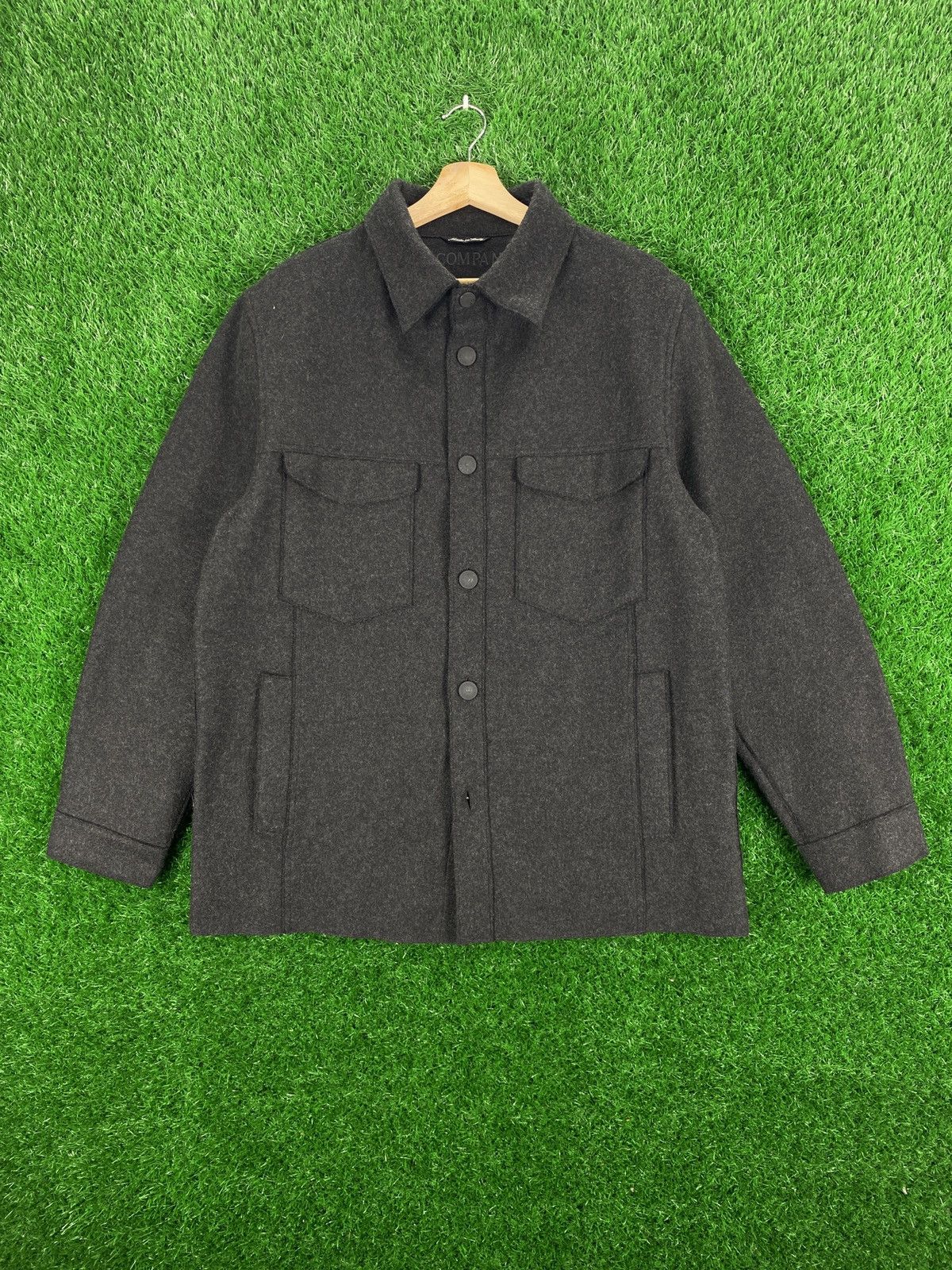 C.P. Company × Vintage Vintage C.P. Company Wool Button Up Jacket Size US L / EU 52-54 / 3 - 1 Thumbnail