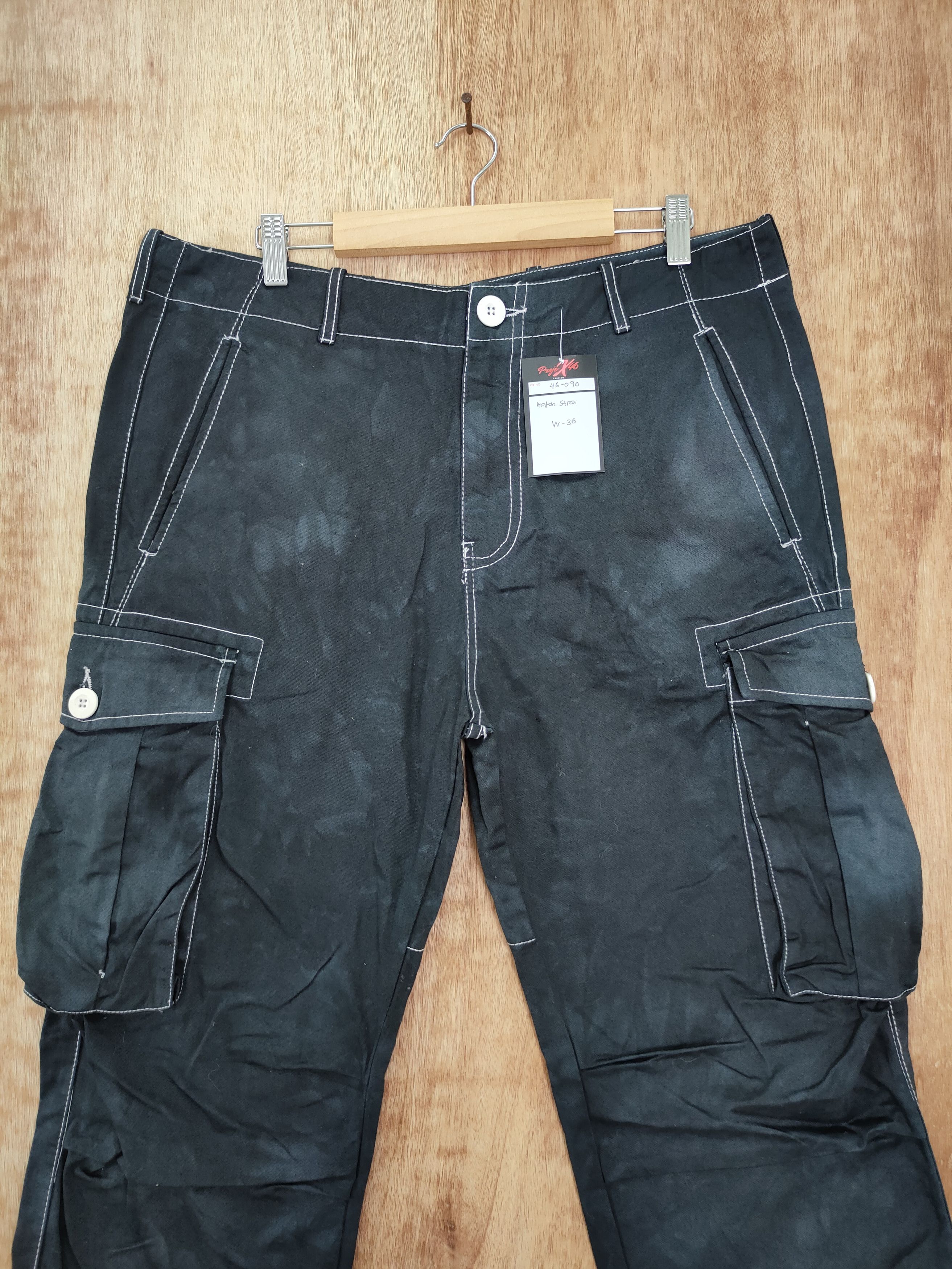 Japanese Brand DLL Matchstick faded multipocket cargo pants #46-090 Size US 34 / EU 50 - 3 Thumbnail