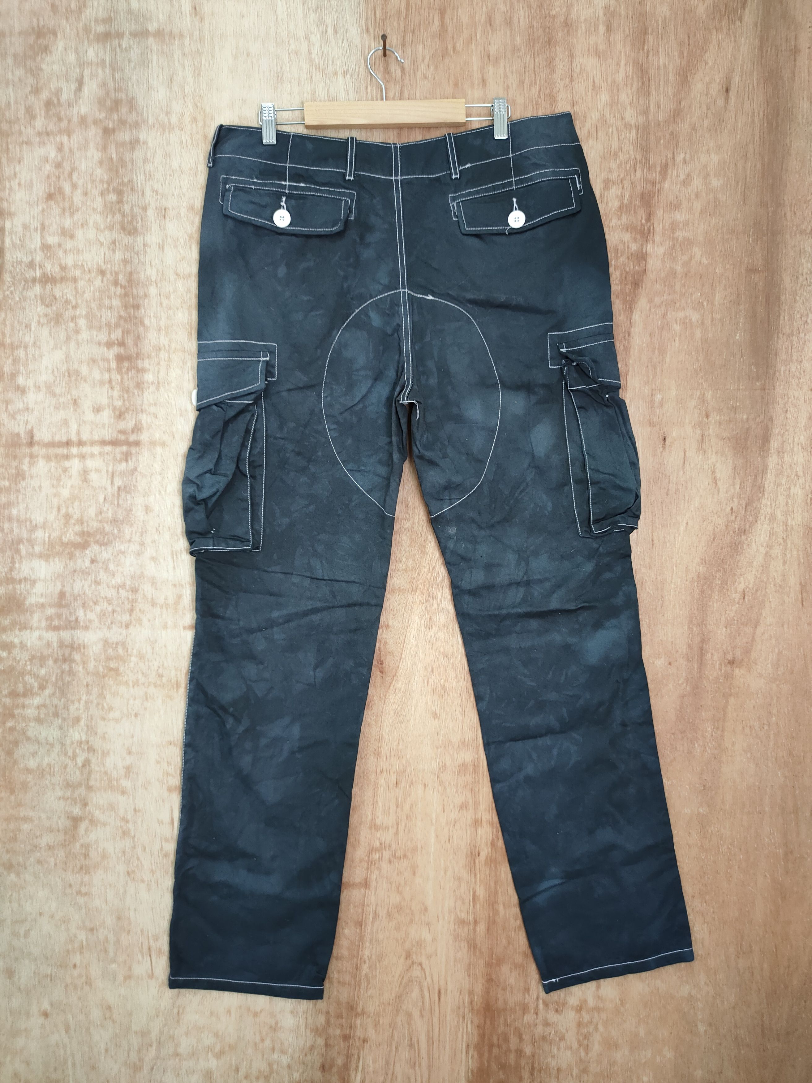 Japanese Brand DLL Matchstick faded multipocket cargo pants #46-090 Size US 34 / EU 50 - 5 Thumbnail