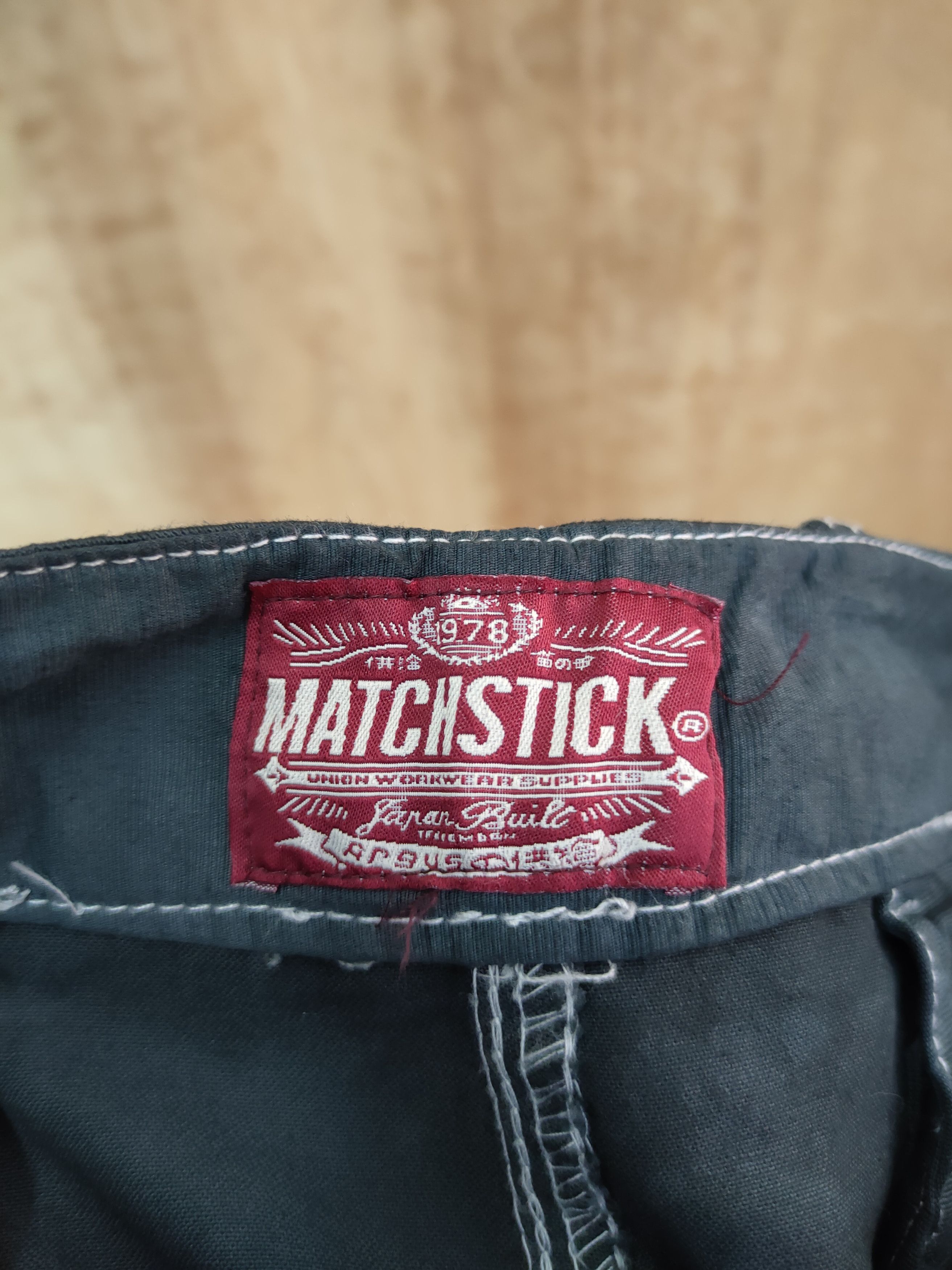 Japanese Brand DLL Matchstick faded multipocket cargo pants #46-090 Size US 34 / EU 50 - 8 Thumbnail