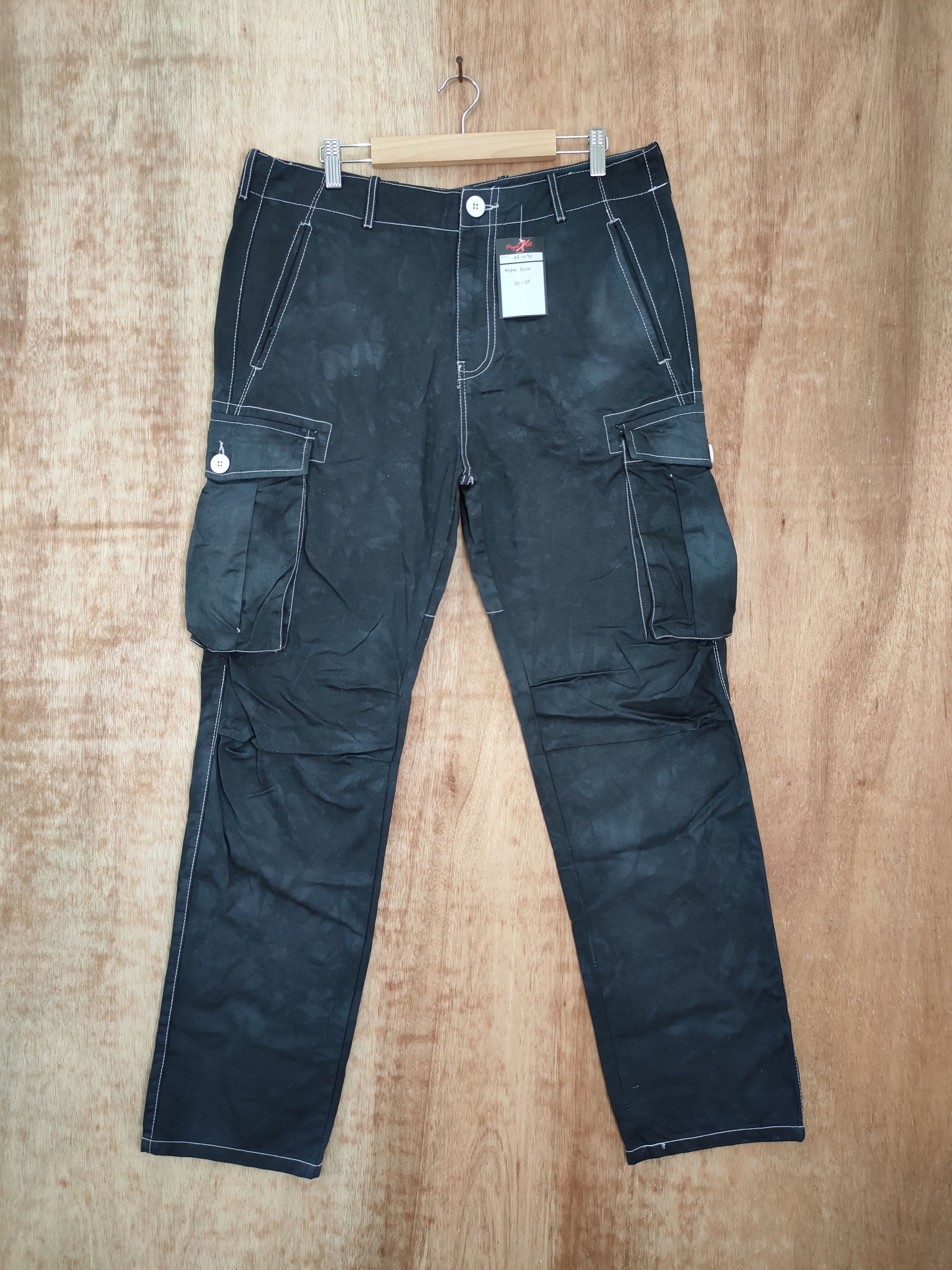 Japanese Brand DLL Matchstick faded multipocket cargo pants #46-090 Size US 34 / EU 50 - 1 Thumbnail
