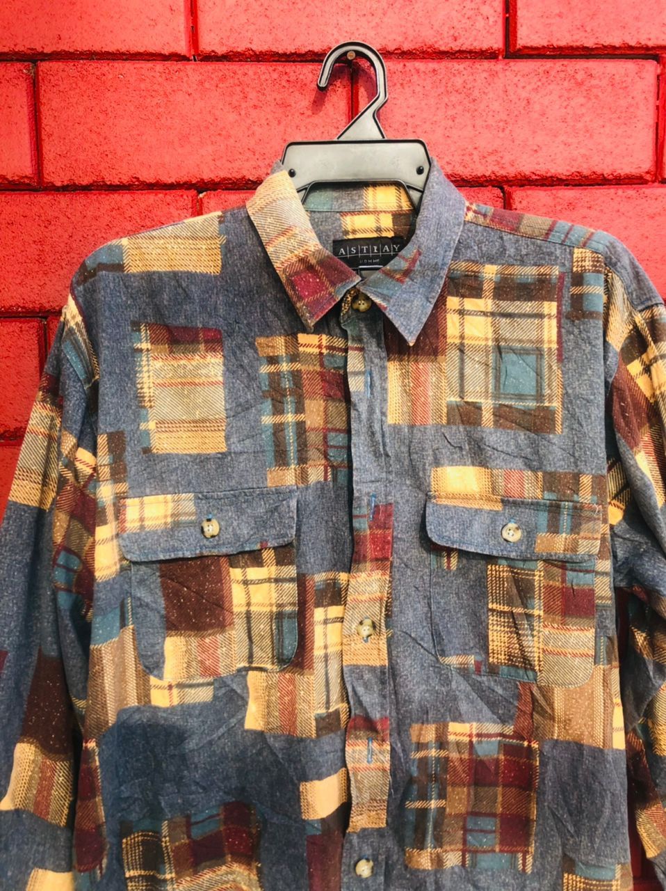 Japanese Brand × Vintage Vintage Astray Japanese Designer Fashion Style Shirt Size US L / EU 52-54 / 3 - 3 Thumbnail