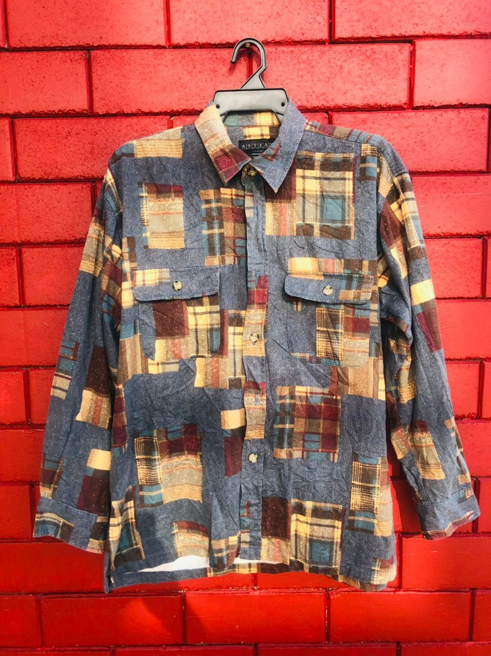 Japanese Brand × Vintage Vintage Astray Japanese Designer Fashion Style Shirt Size US L / EU 52-54 / 3 - 1 Thumbnail