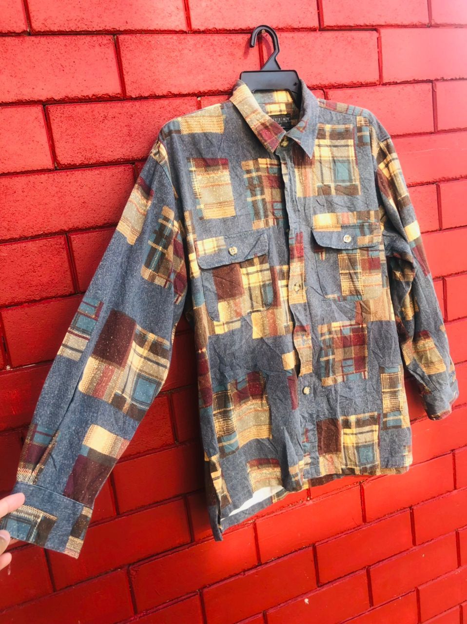 Japanese Brand × Vintage Vintage Astray Japanese Designer Fashion Style Shirt Size US L / EU 52-54 / 3 - 4 Thumbnail