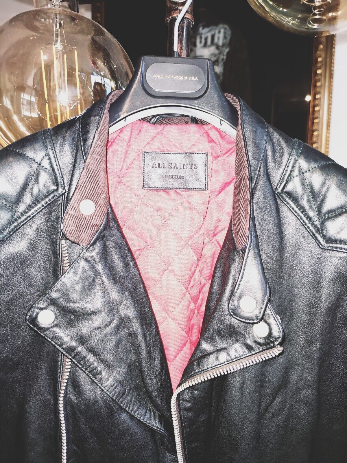 Allsaints All Saints Leather Jacket Biker rare model Size Medium Black Size US M / EU 48-50 / 2 - 9 Thumbnail