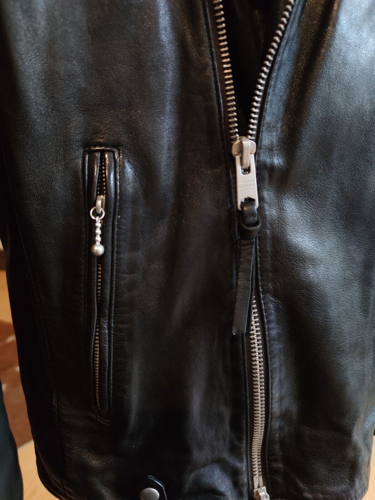 Allsaints All Saints Leather Jacket Biker rare model Size Medium Black Size US M / EU 48-50 / 2 - 12 Thumbnail