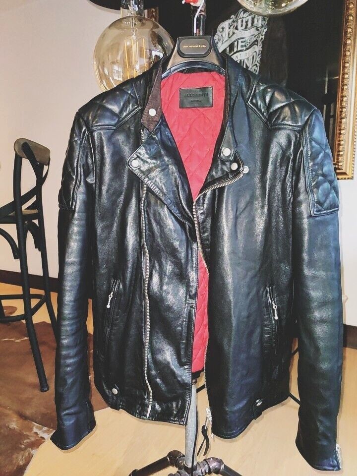Allsaints All Saints Leather Jacket Biker rare model Size Medium Black Size US M / EU 48-50 / 2 - 6 Thumbnail