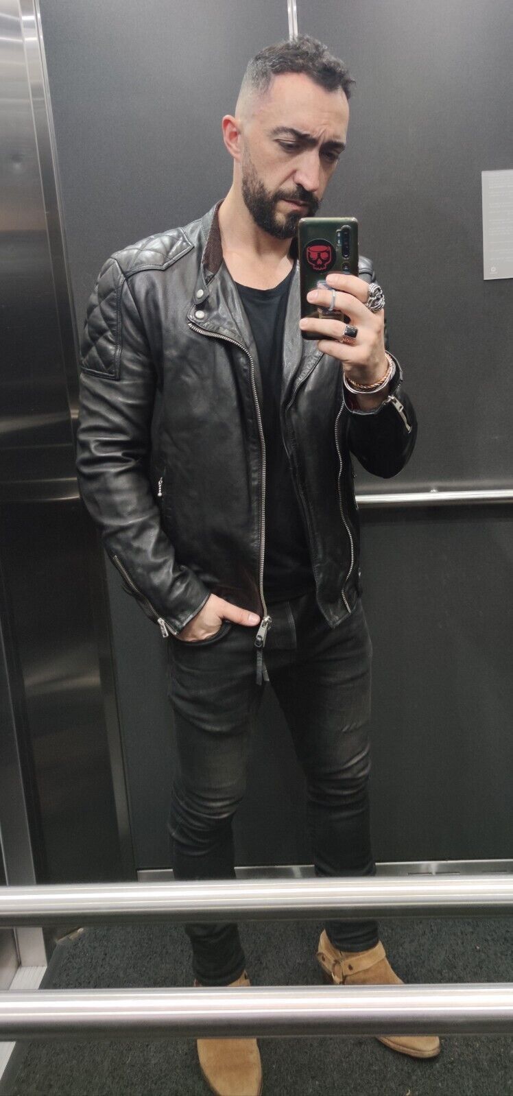 Allsaints All Saints Leather Jacket Biker rare model Size Medium Black Size US M / EU 48-50 / 2 - 19 Thumbnail