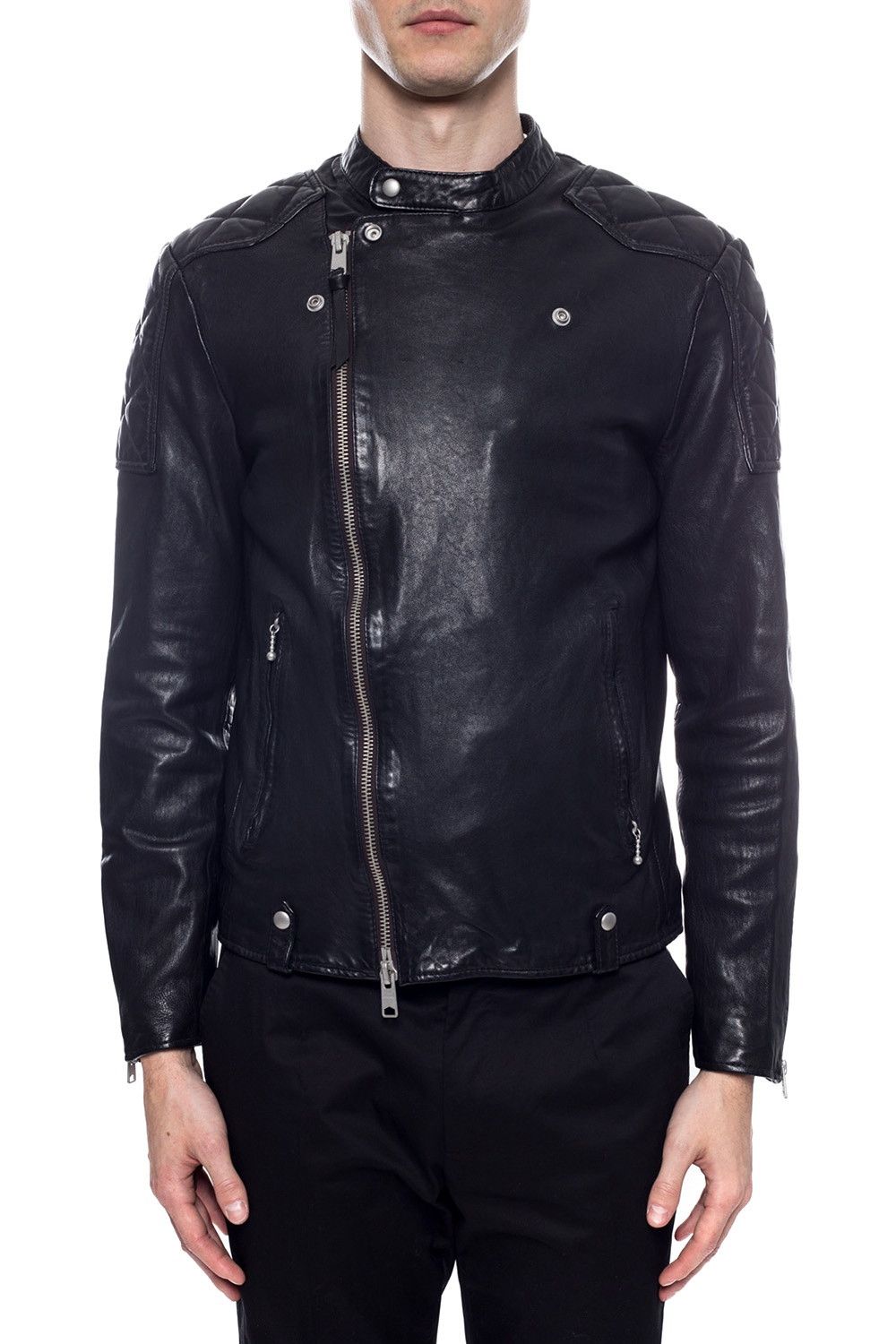 Allsaints All Saints Leather Jacket Biker rare model Size Medium Black Size US M / EU 48-50 / 2 - 1 Thumbnail