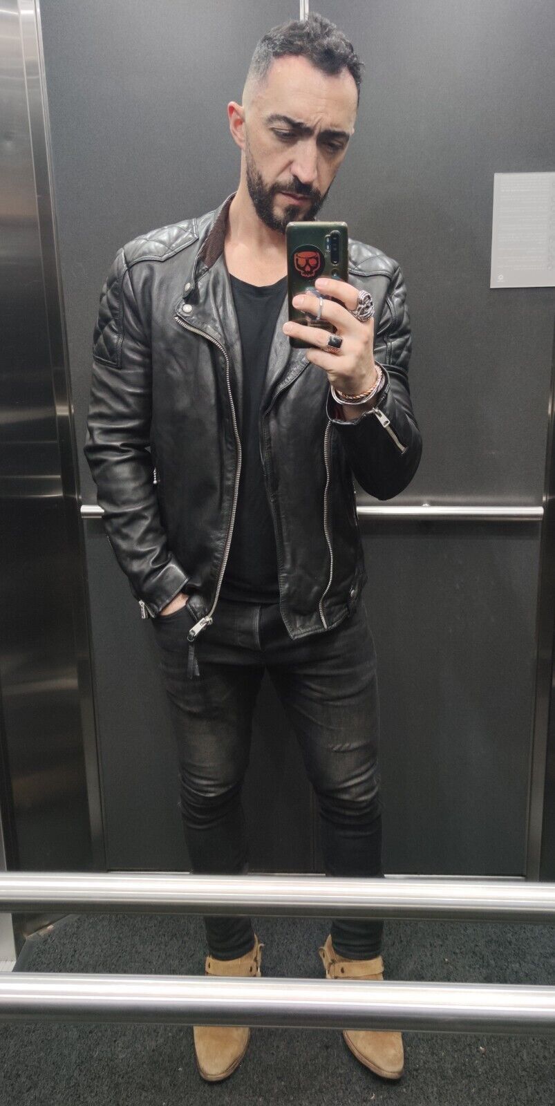 Allsaints All Saints Leather Jacket Biker rare model Size Medium Black Size US M / EU 48-50 / 2 - 5 Thumbnail