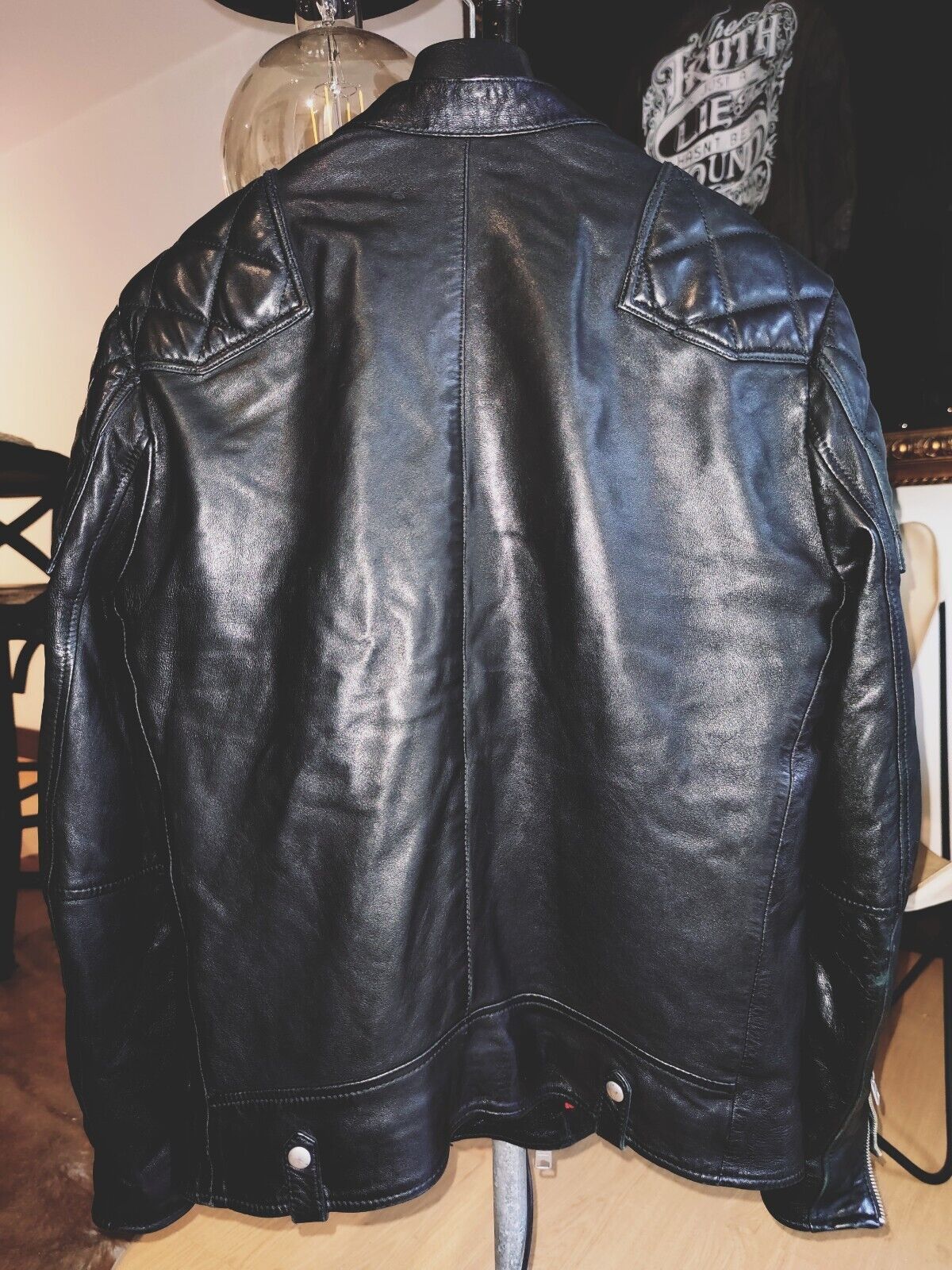 Allsaints All Saints Leather Jacket Biker rare model Size Medium Black Size US M / EU 48-50 / 2 - 7 Thumbnail