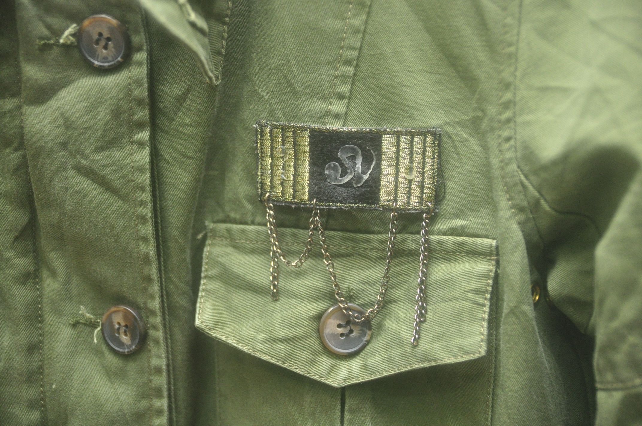 Designer × Japanese Brand Vintage Itan Baju Army Green Travis Scott Fashion Style Size M / US 6-8 / IT 42-44 - 8 Thumbnail