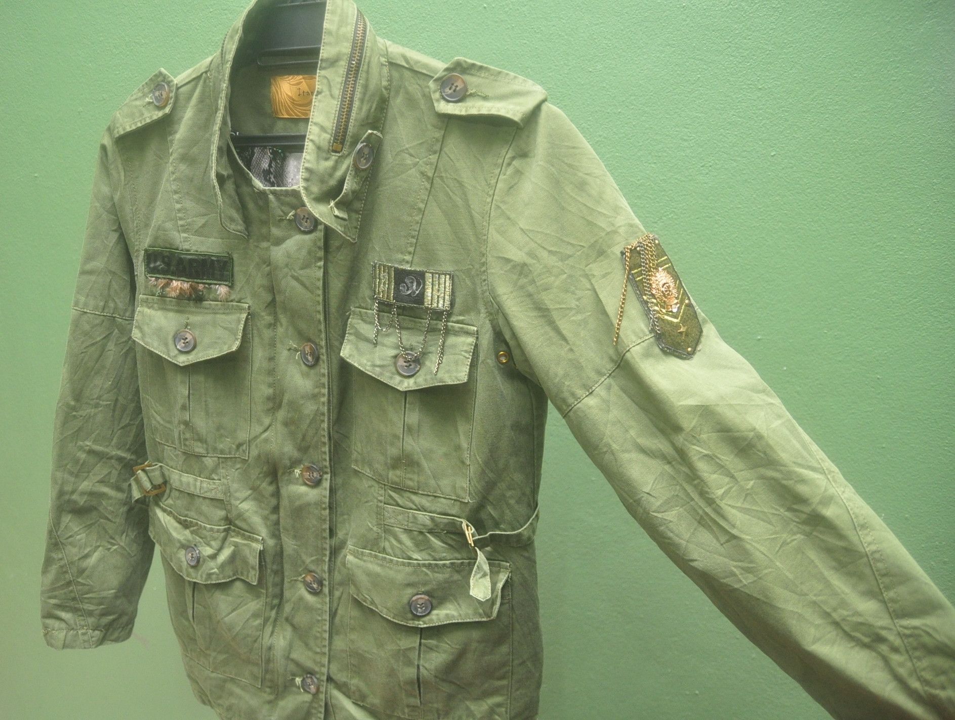 Designer × Japanese Brand Vintage Itan Baju Army Green Travis Scott Fashion Style Size M / US 6-8 / IT 42-44 - 6 Thumbnail