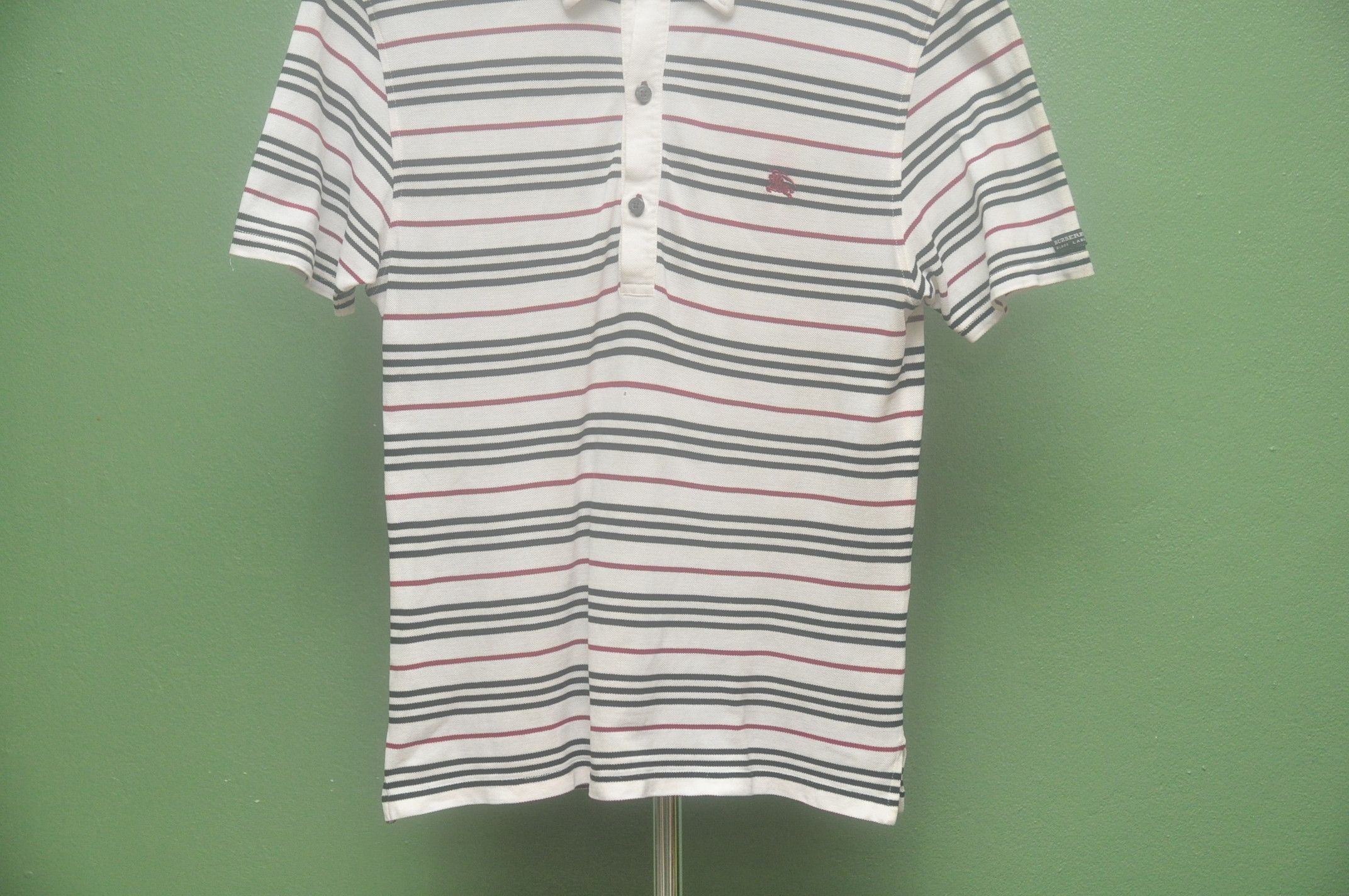 Burberry × Japanese Brand Vintage Burberrys Black Label Stripes Travis Scott Style Size US S / EU 44-46 / 1 - 4 Thumbnail