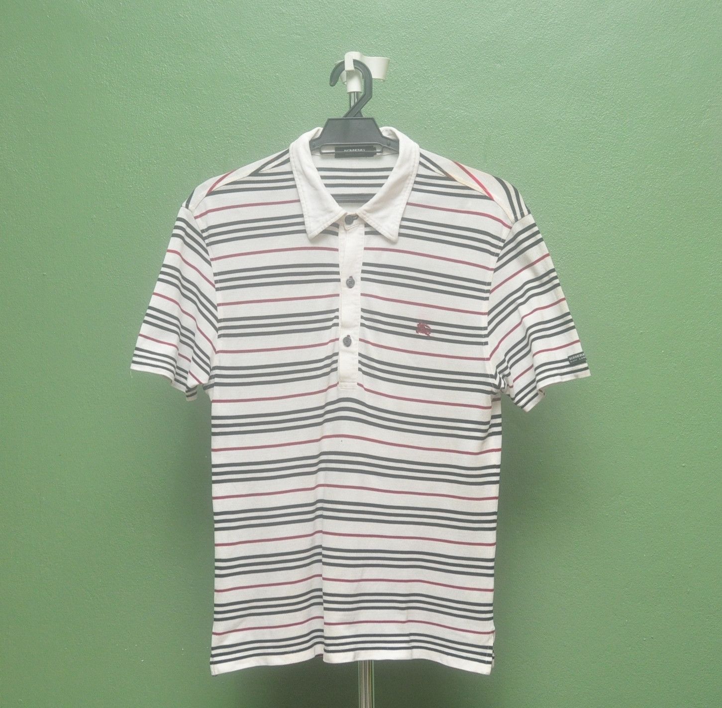 Burberry × Japanese Brand Vintage Burberrys Black Label Stripes Travis Scott Style Size US S / EU 44-46 / 1 - 1 Thumbnail
