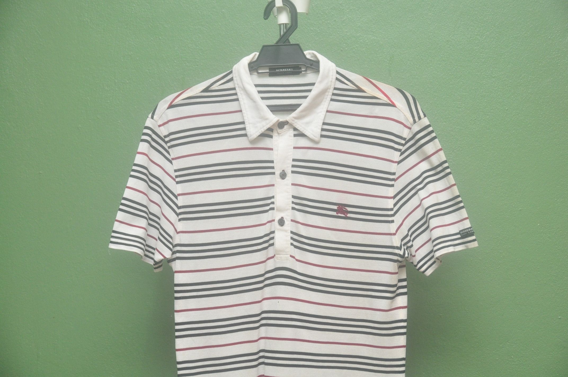 Burberry × Japanese Brand Vintage Burberrys Black Label Stripes Travis Scott Style Size US S / EU 44-46 / 1 - 3 Thumbnail