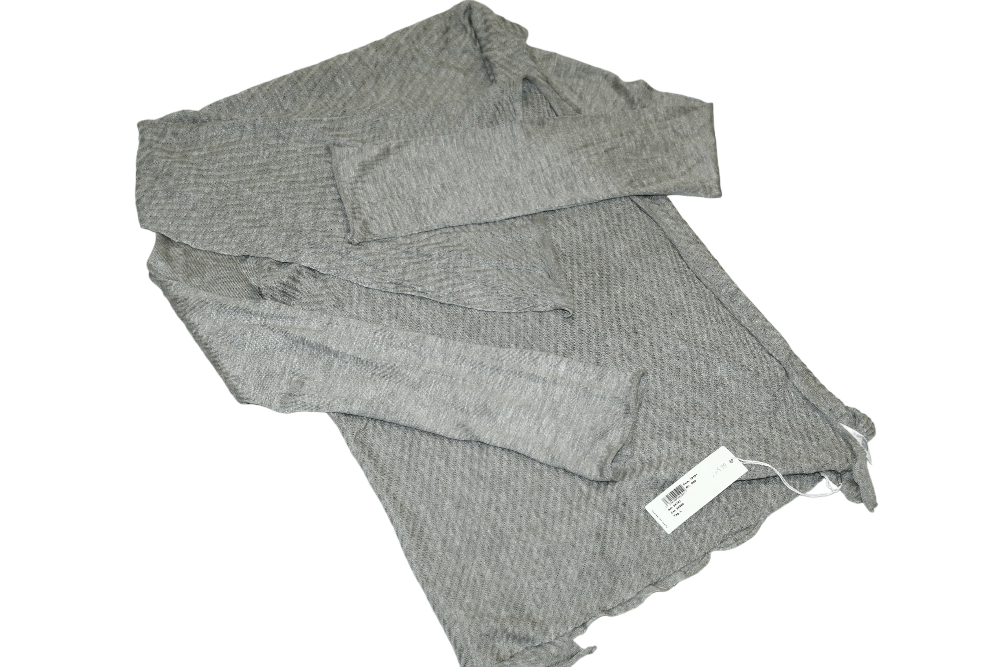 Barbara I Gongini BP Studio open up silk linen knitted wrap cardigan Size L / US 10 / IT 46 - 5 Thumbnail