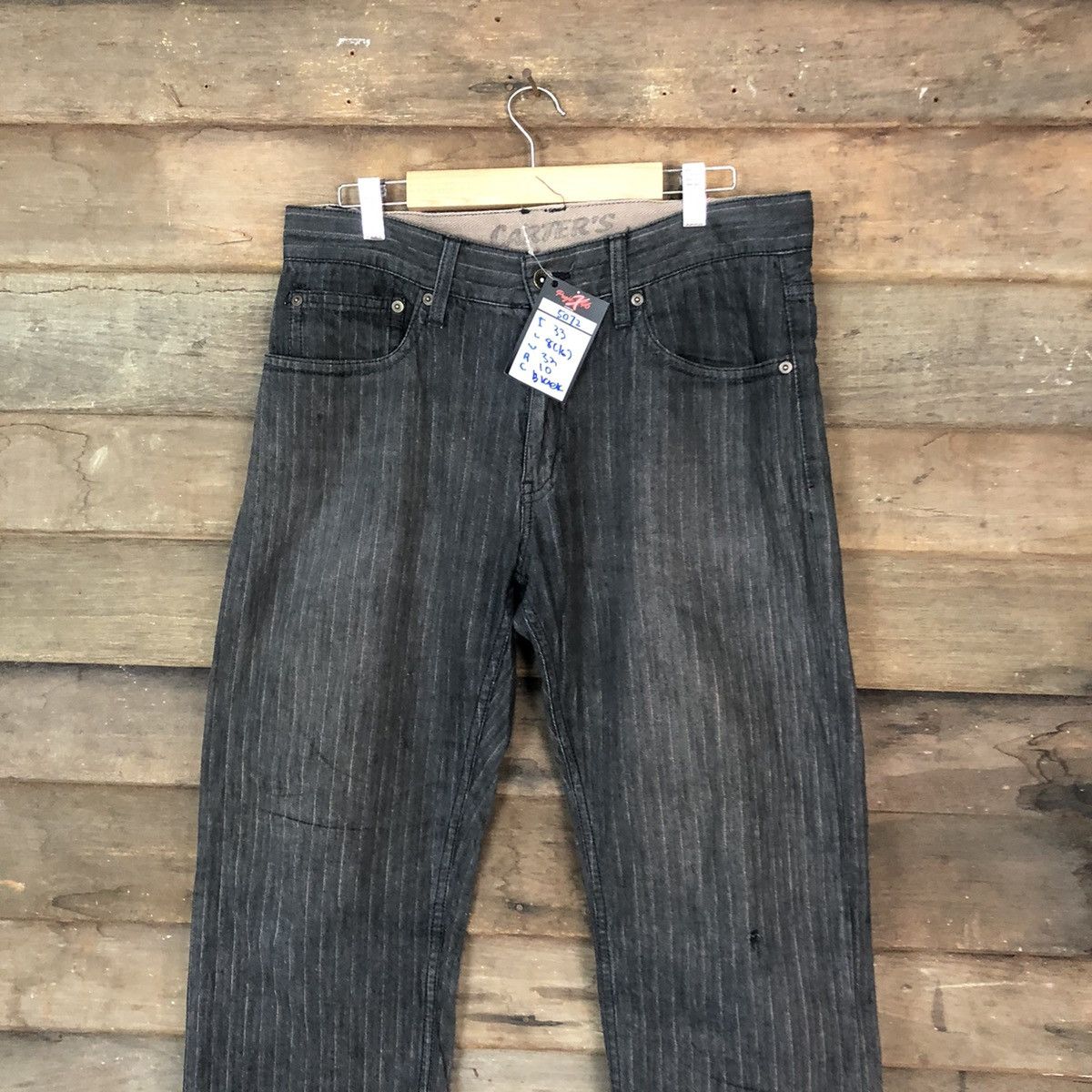 Vintage Carters Black stripe vintage Casual Pants #5072 Size US 32 / EU 48 - 2 Thumbnail